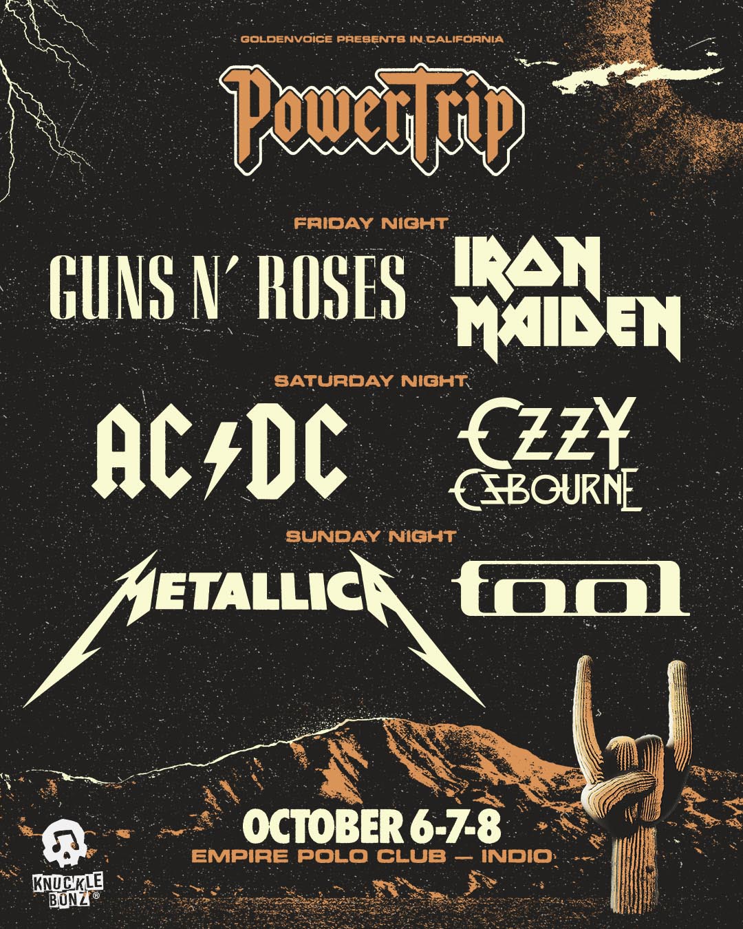 Rock Iconz at Powertrip in California Oct 2023 - Live AC/DC, Ozzy Osbourne, Iron Maiden and More