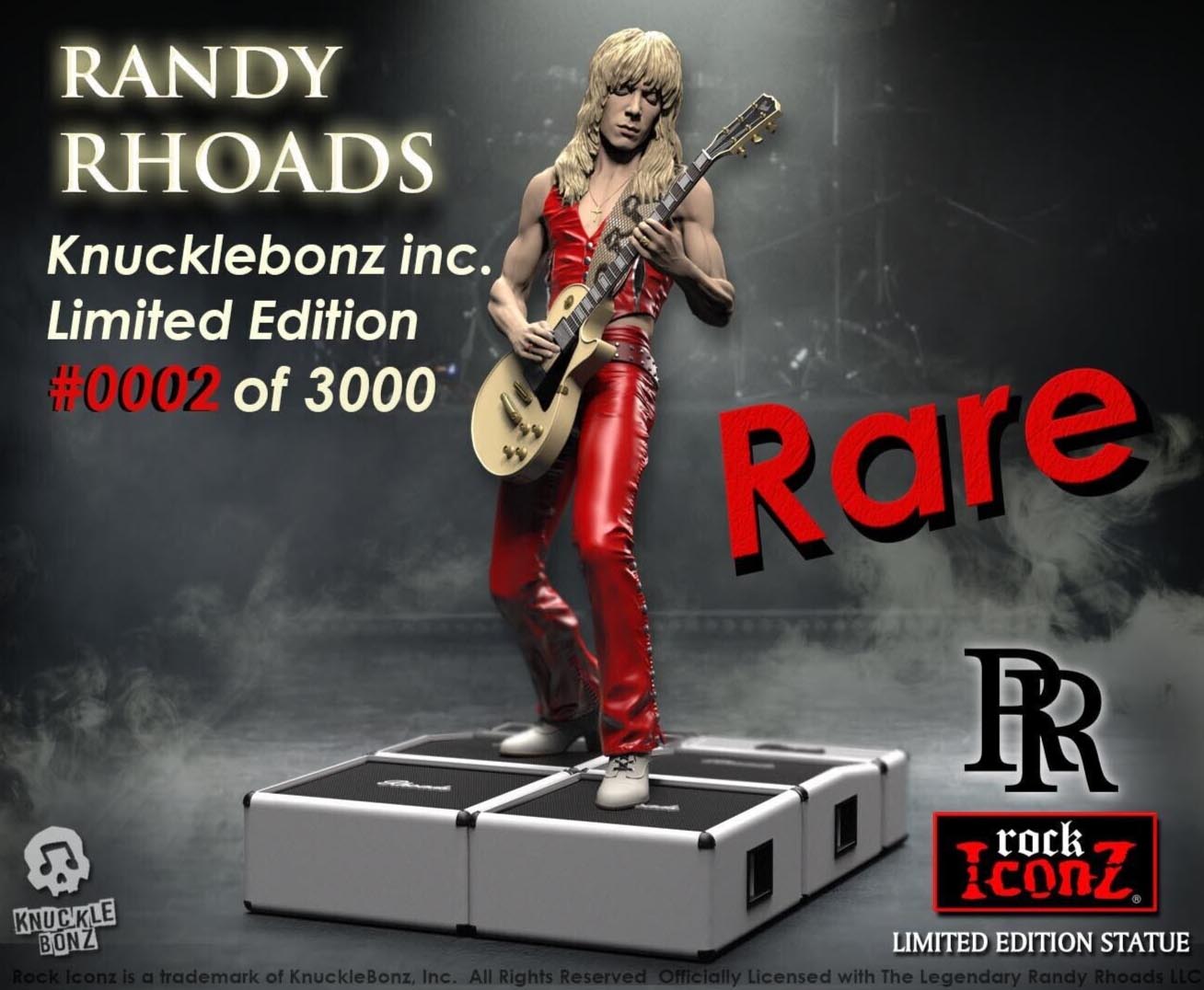 KnuckleBonz Vault Now Open - SuperRare Randy Rhoads 3 #0002 Ltd. Edition Statue