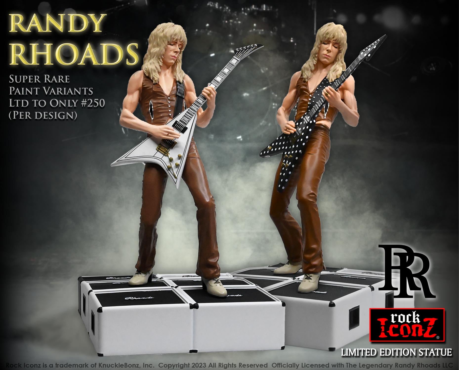 New Super Limited Randy Rhoads Variant Statues from KnuckleBonz