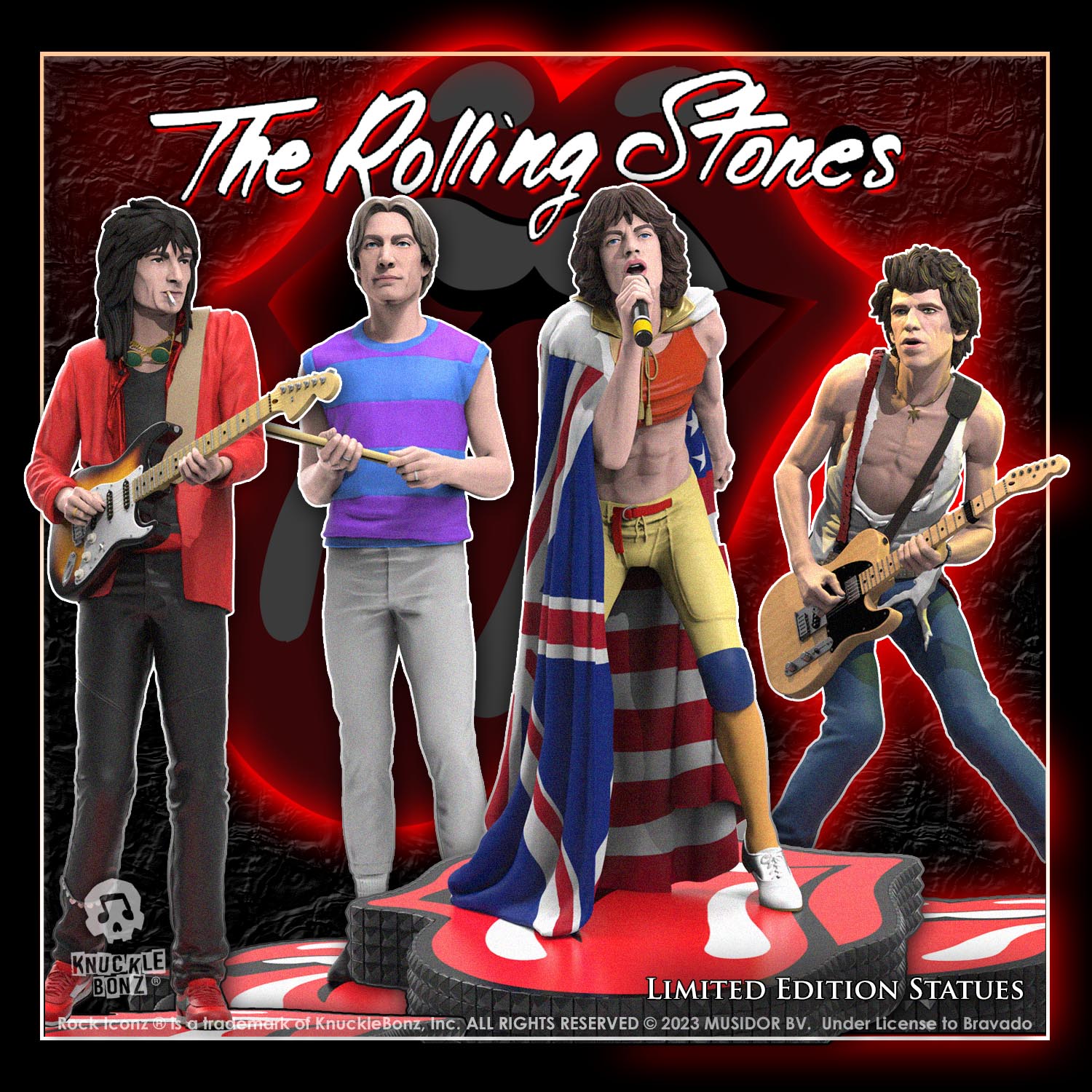 Rolling Stones KnuckleBonz Statue Set