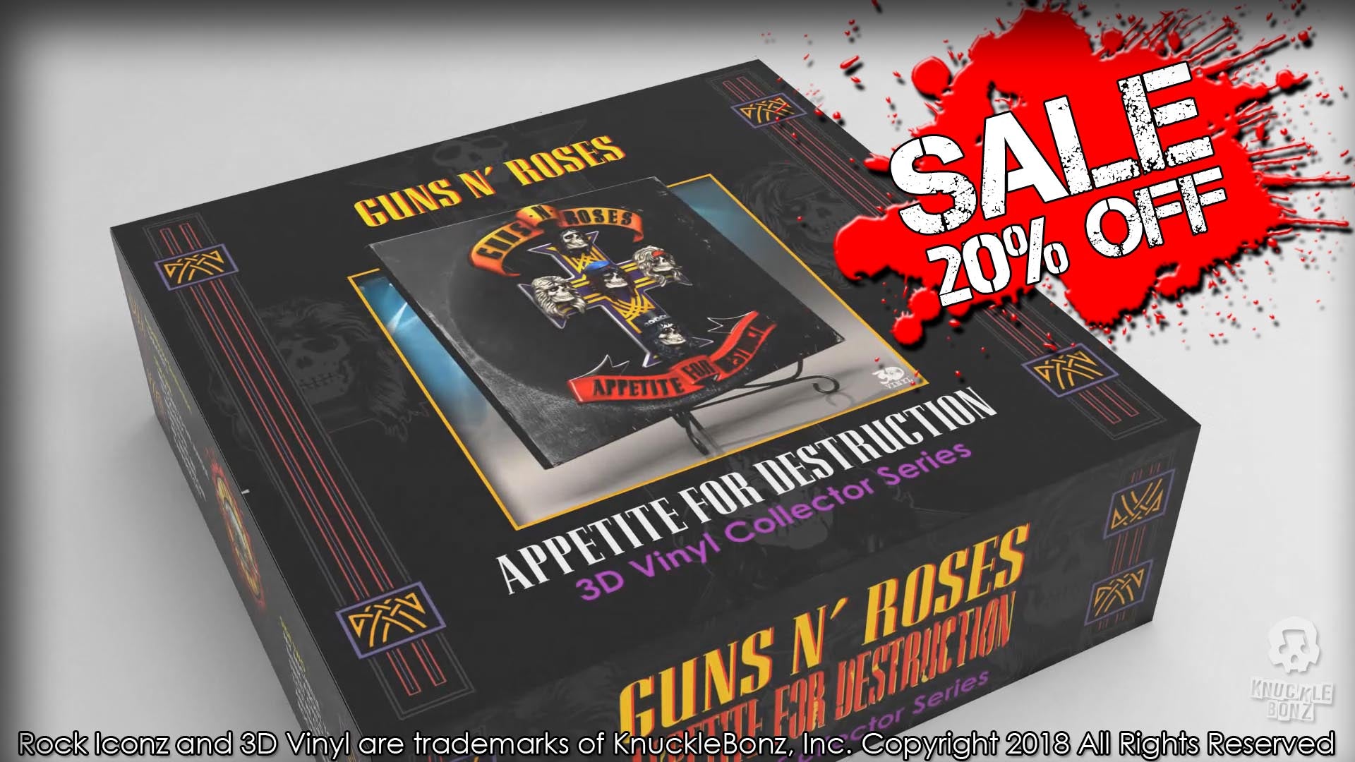 LOW Inventory Alert ! - Guns N' Roses 3D Vinyl Ltd. Edition Statue