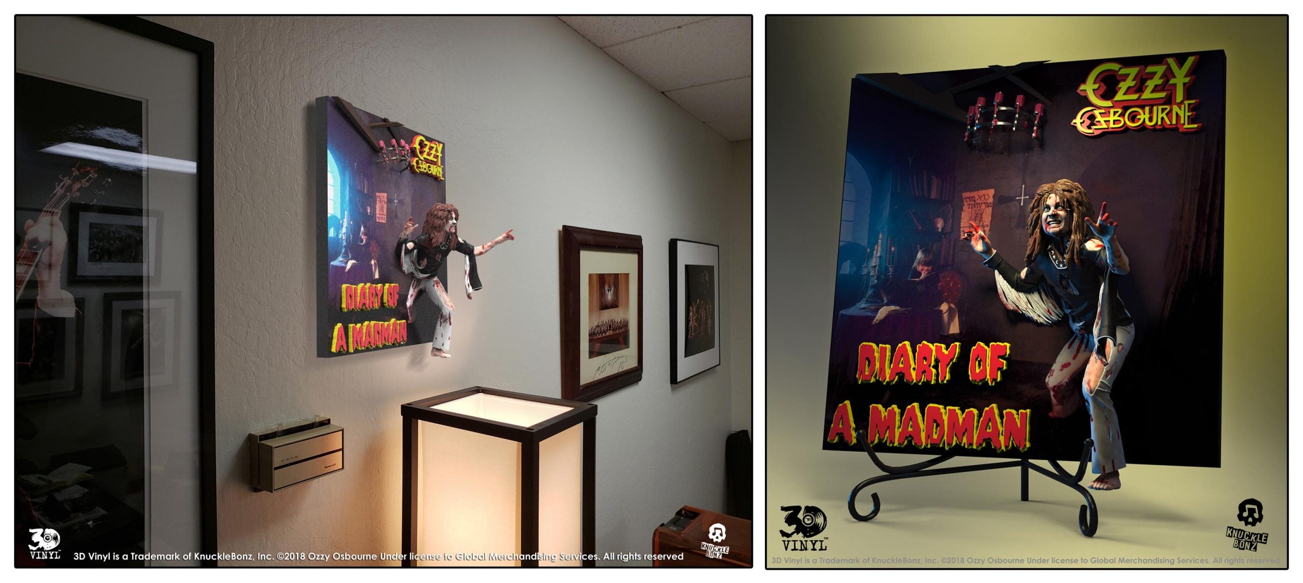 Ozzy Osbourne Diary of a Madman KnuckleBonz 3D Vinyl - Created for the Music Super-Fan