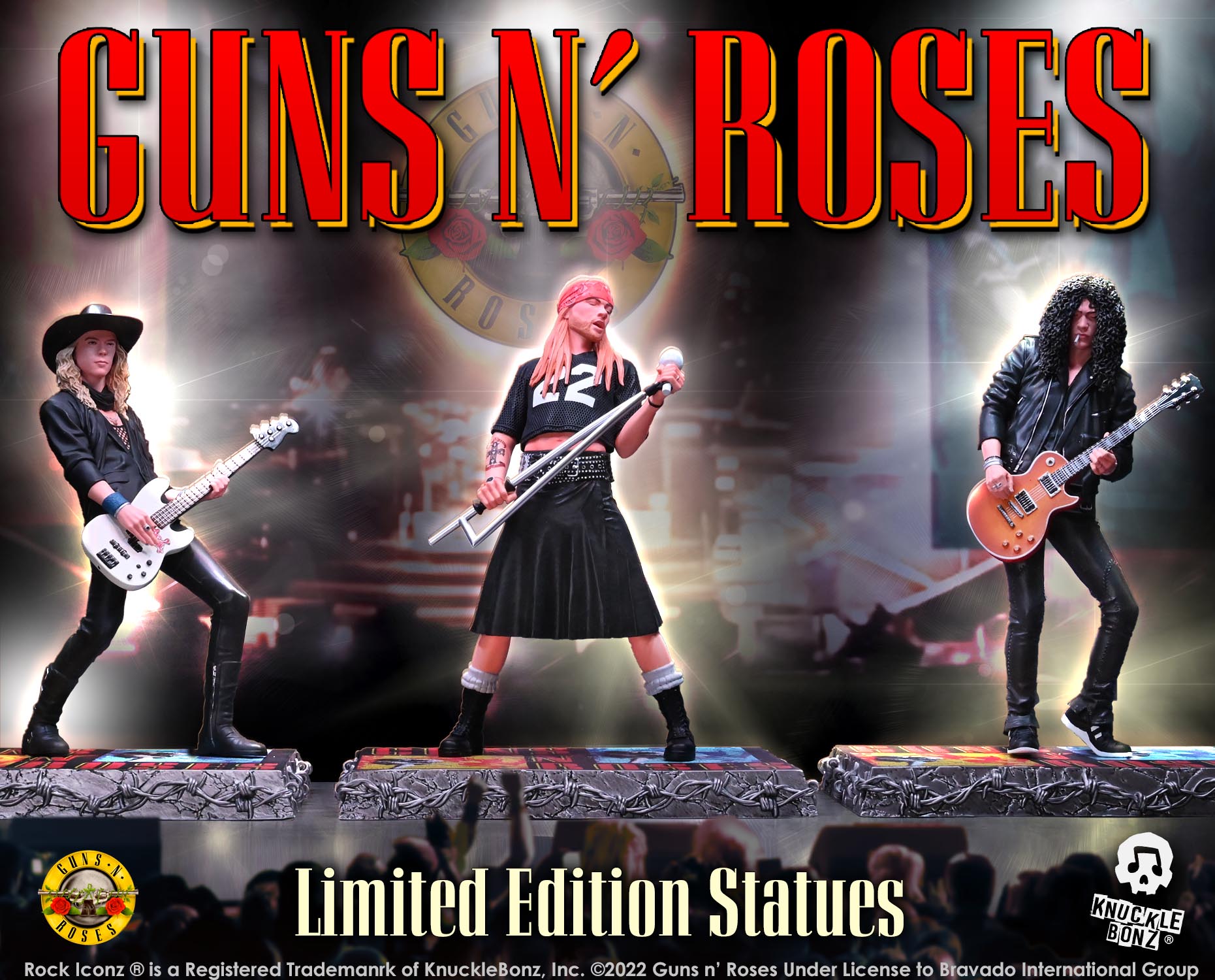 Guns N' Roses New KnuckleBonz Statue Set - Pre-Orders Start NOW !