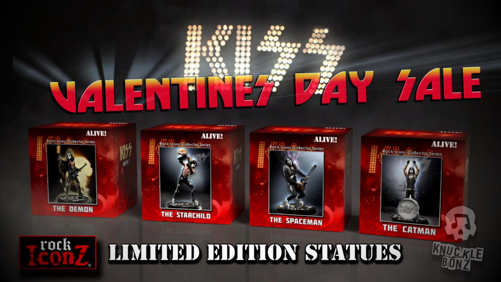 KISS Rock Iconz and 3D Vinyl - Valentine's Day Sale !