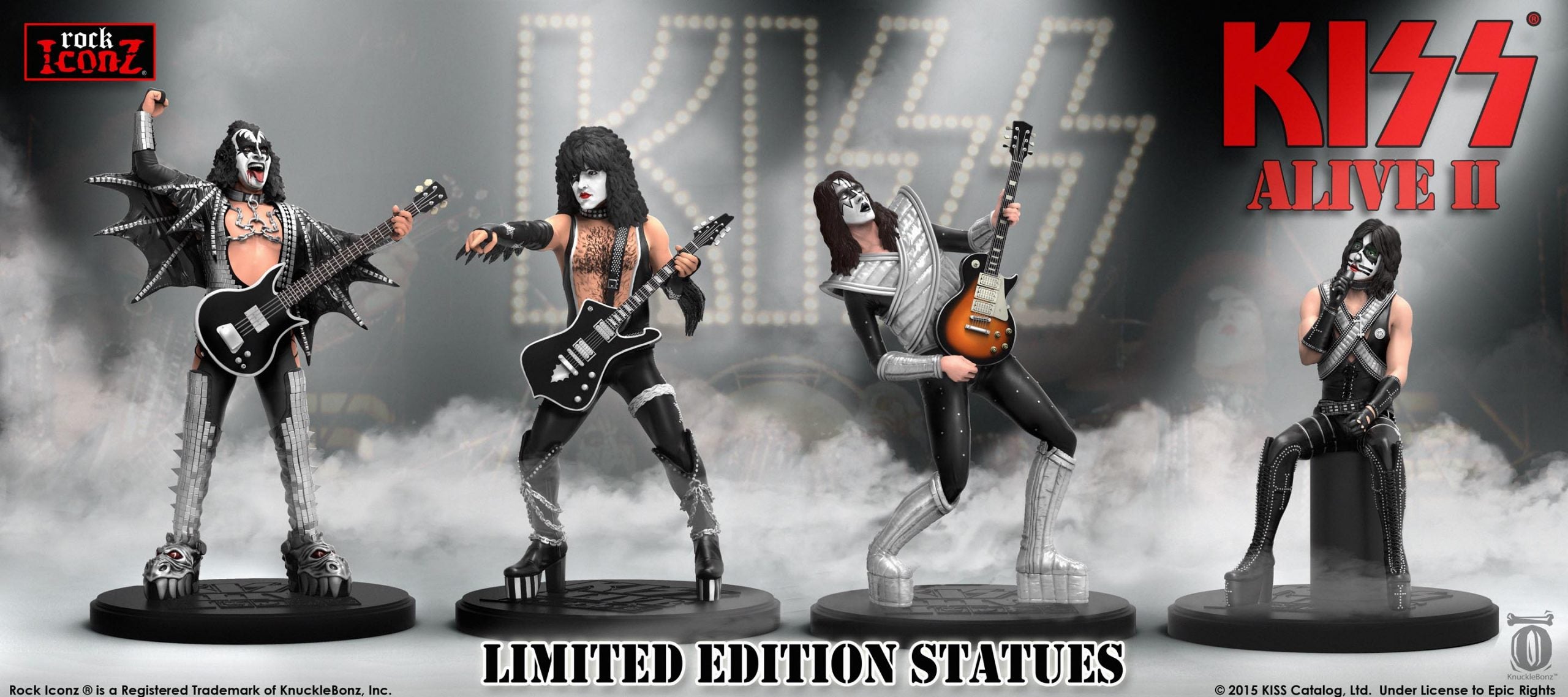 KISS Alive II Rock Iconz Statues - 