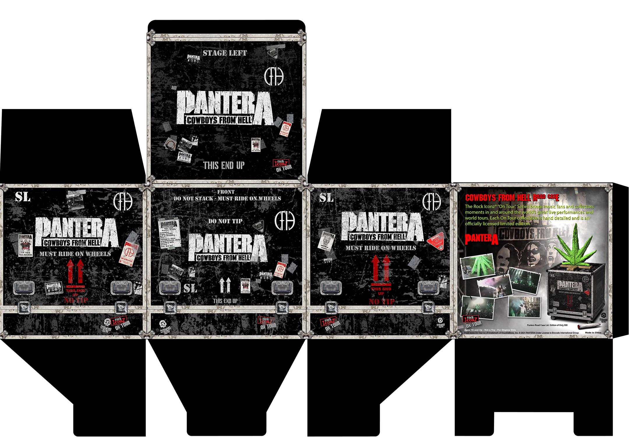 Pantera - Cowboys from Hell Era Road Case Box Design