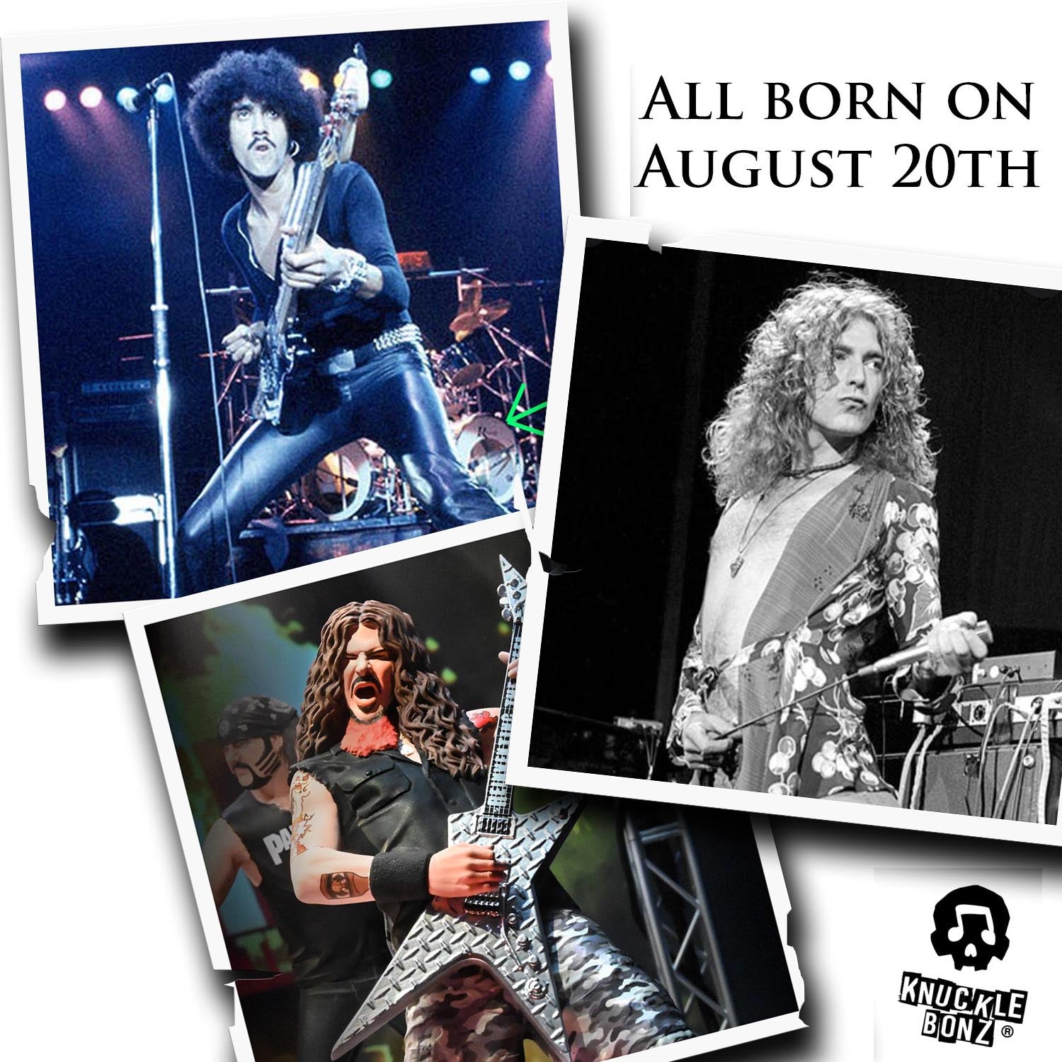 Robert Plant, Phil Lynott and Dimebag Darrell 