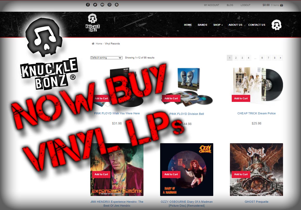 KnuckleBonz Launches Vinyl LP Record Sales