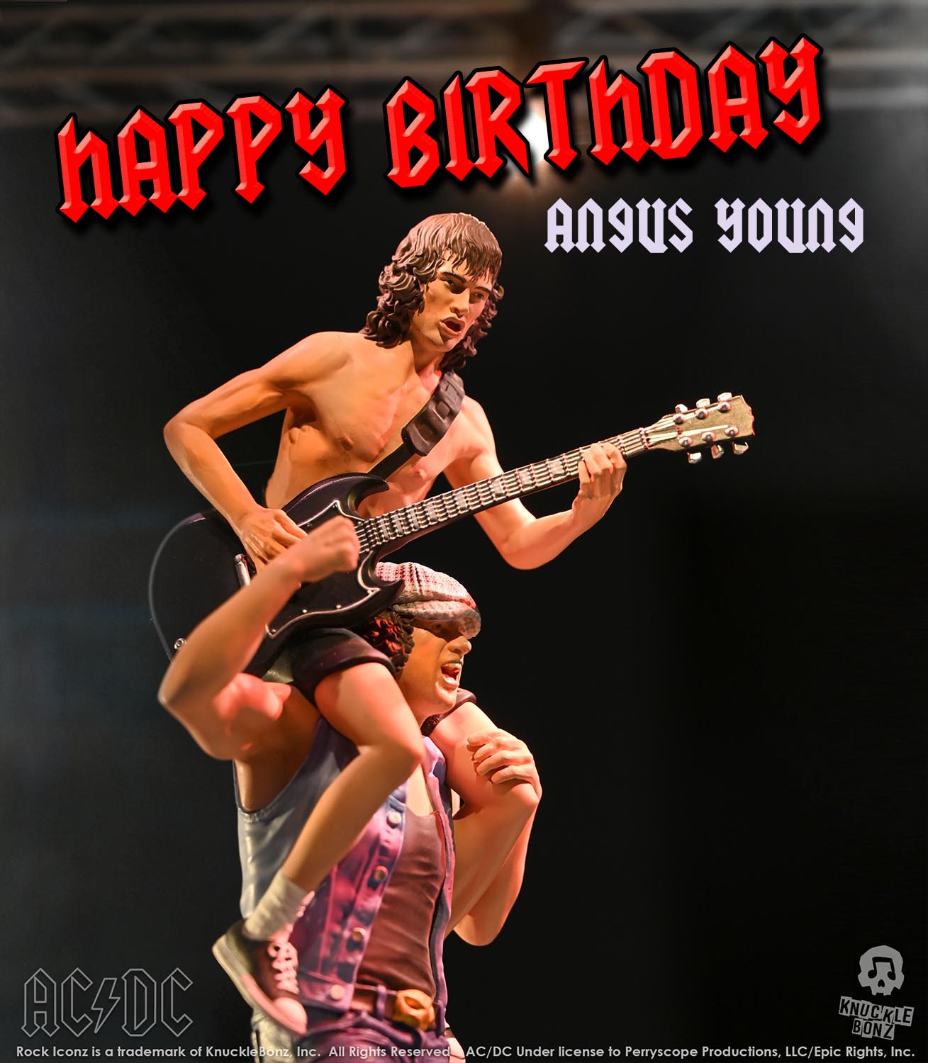 Happy Birthday Rock Iconz AC/DC Angus Young