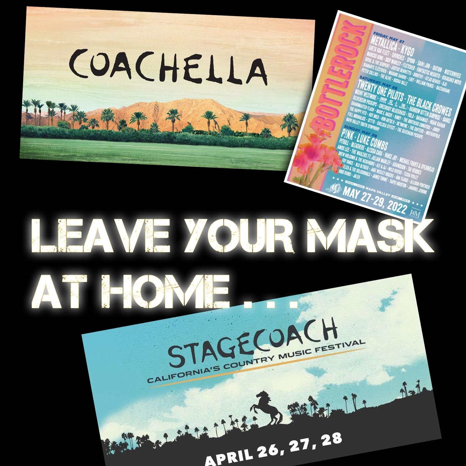 Coachella and Stagecoast Fesivals Drop all Covid Protocals