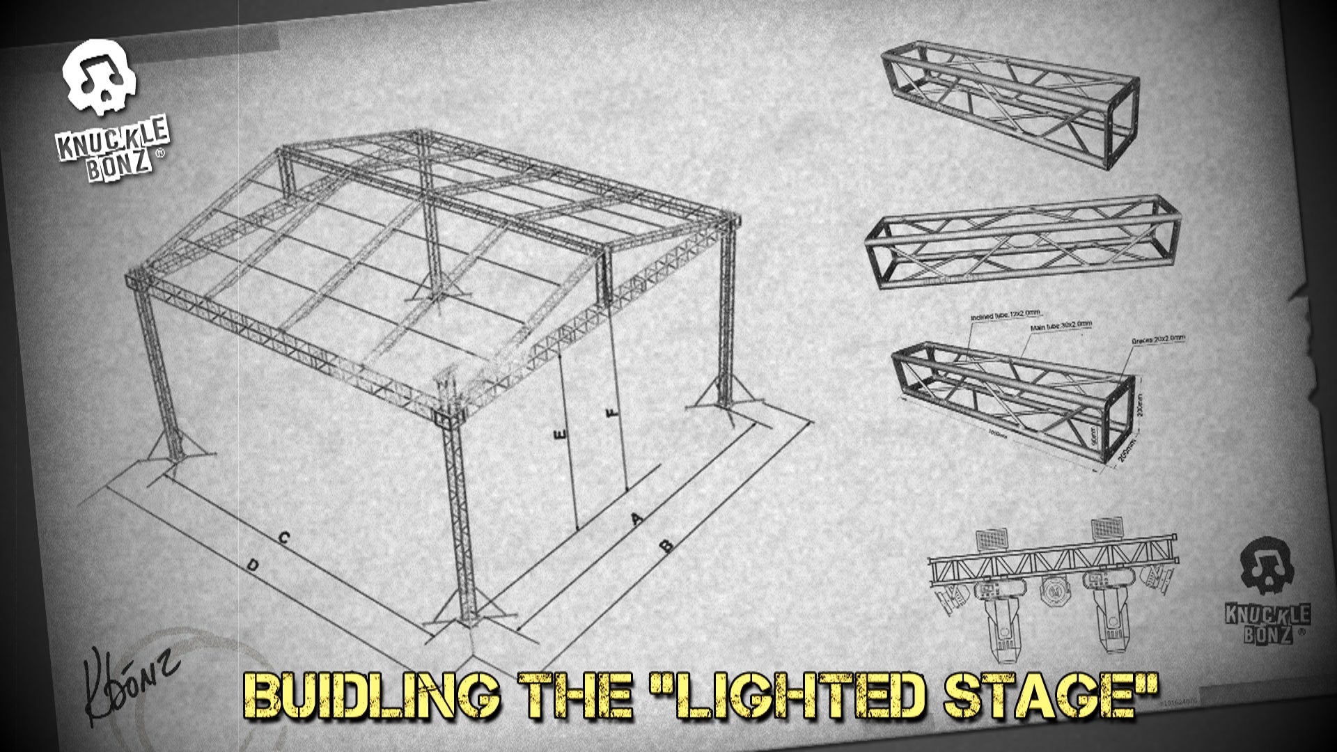 KnuckleBonz Rock Iconz - Building the “Lighted Stage”