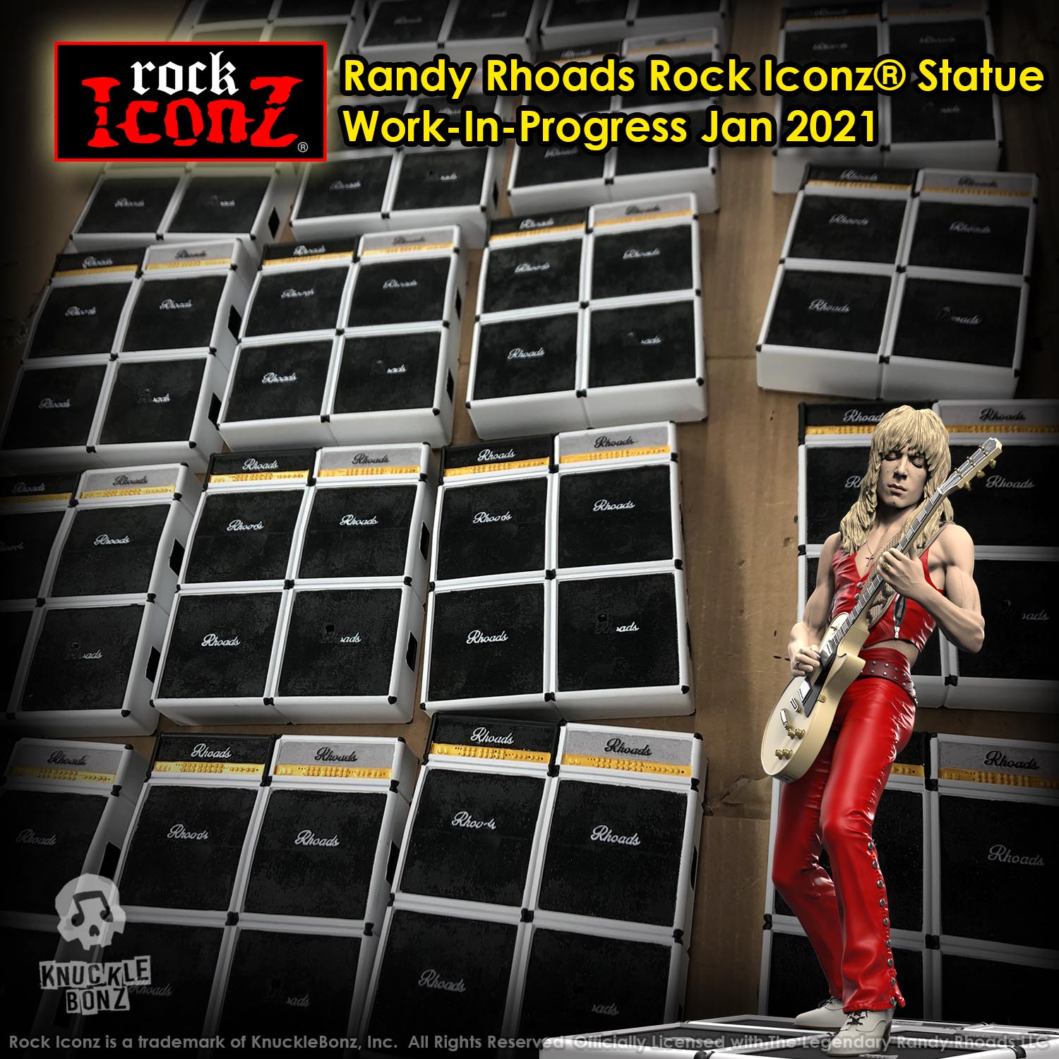 Production In Full Swing on New Randy Rhoads Rock Iconz Statue