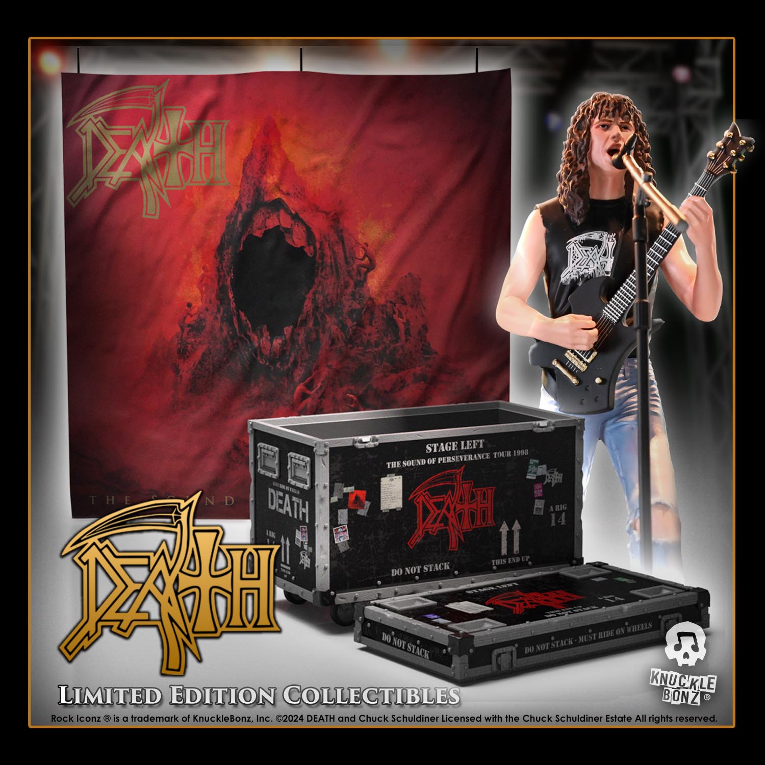 Death Chuck II + Road Case (Bundle of 2) KnuckleBonz Set