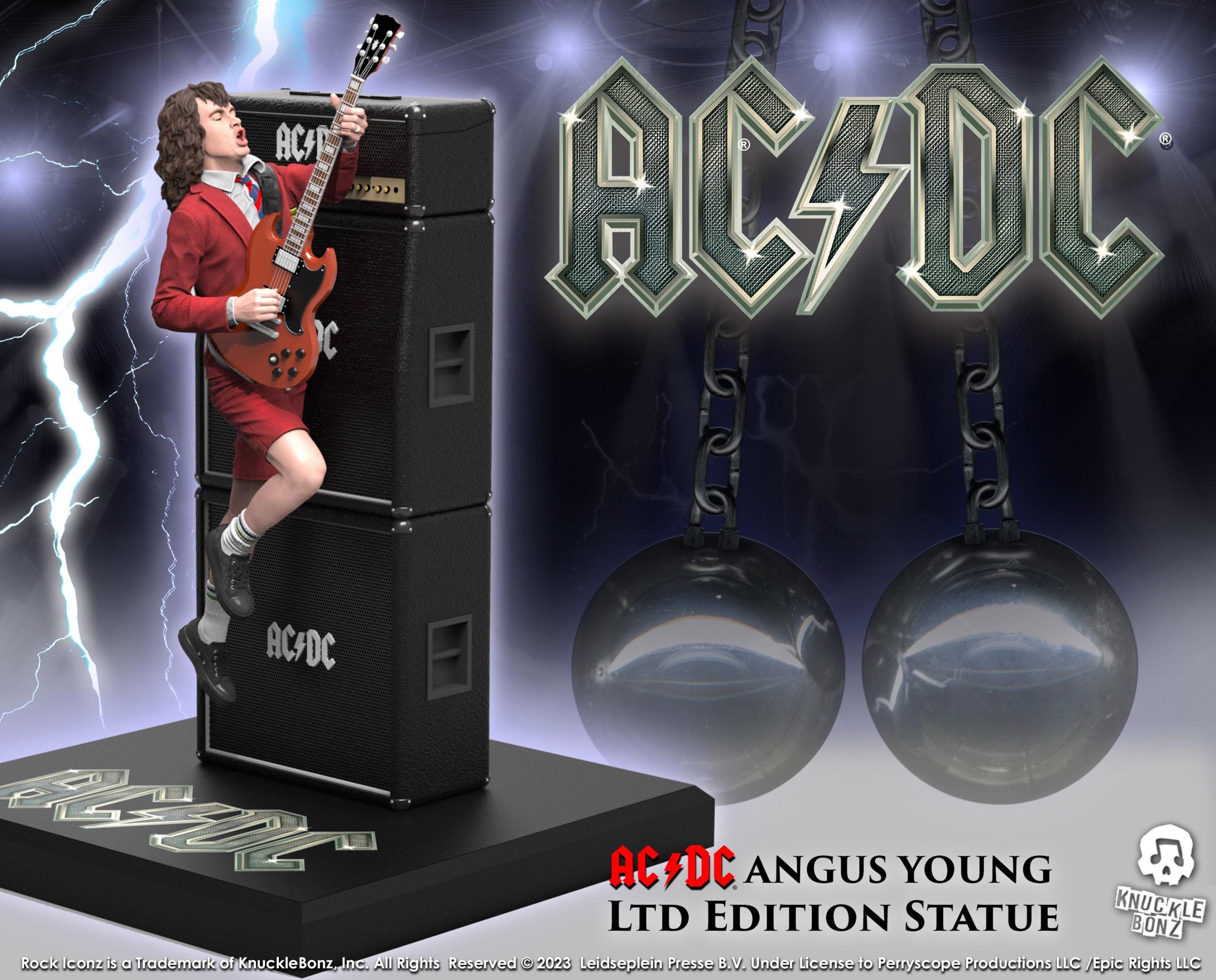 AC/DC Angus Young III KnuckleBonz Statue
