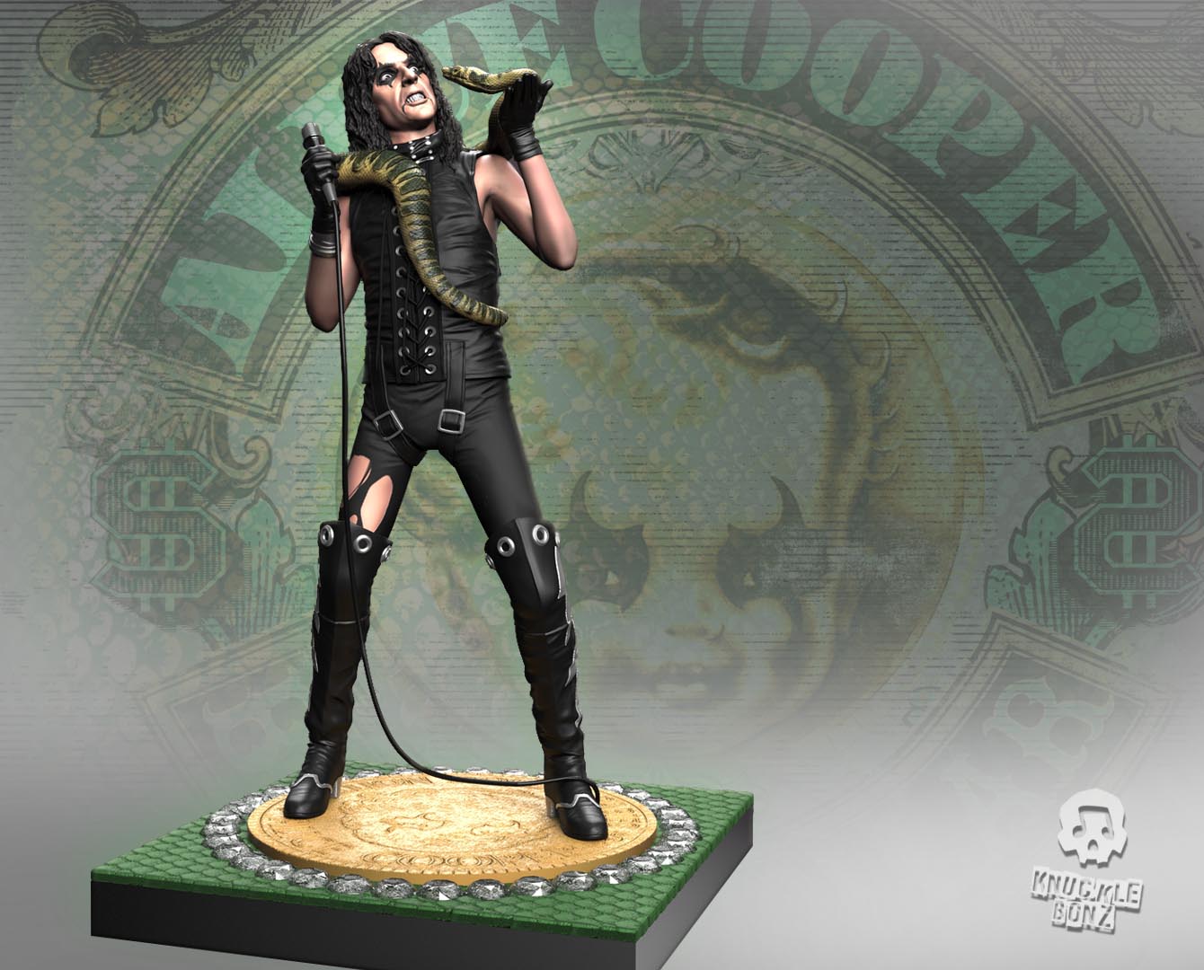 alice cooper statue arizona cigarette Alice Cooper II (Snake) KnuckleBonz Statue alice cooper statue arizona cigarette Alice Cooper II (Snake) KnuckleBonz Statue