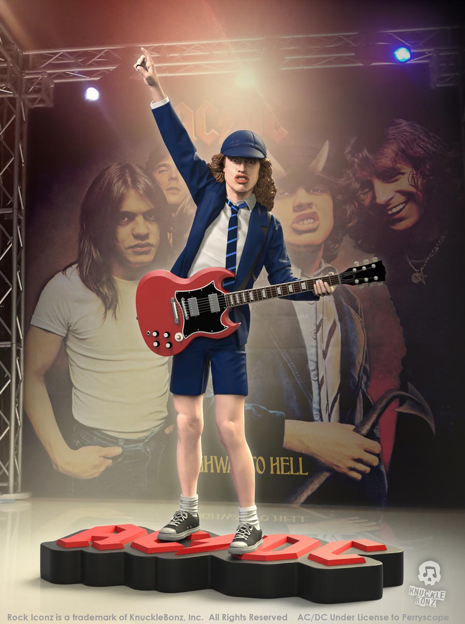 Angus Young II (AC/DC) KnuckleBonz Statue