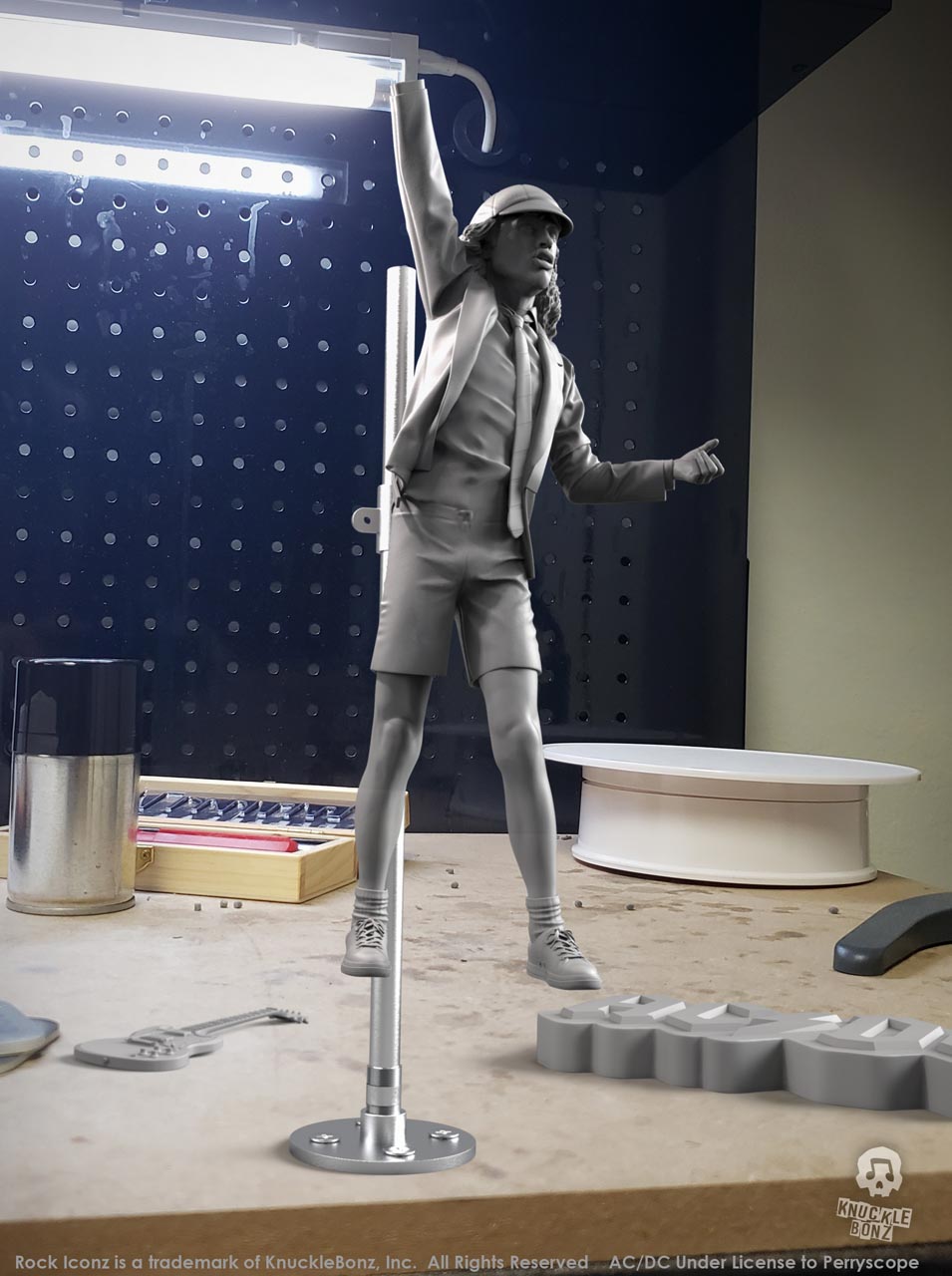 Angus Young II (AC/DC) KnuckleBonz Statue