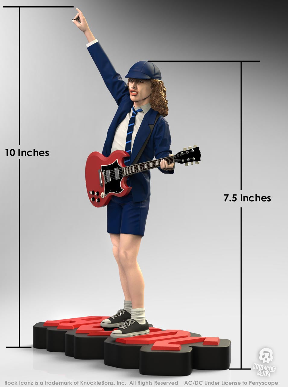 Angus Young II (AC/DC) KnuckleBonz Statue