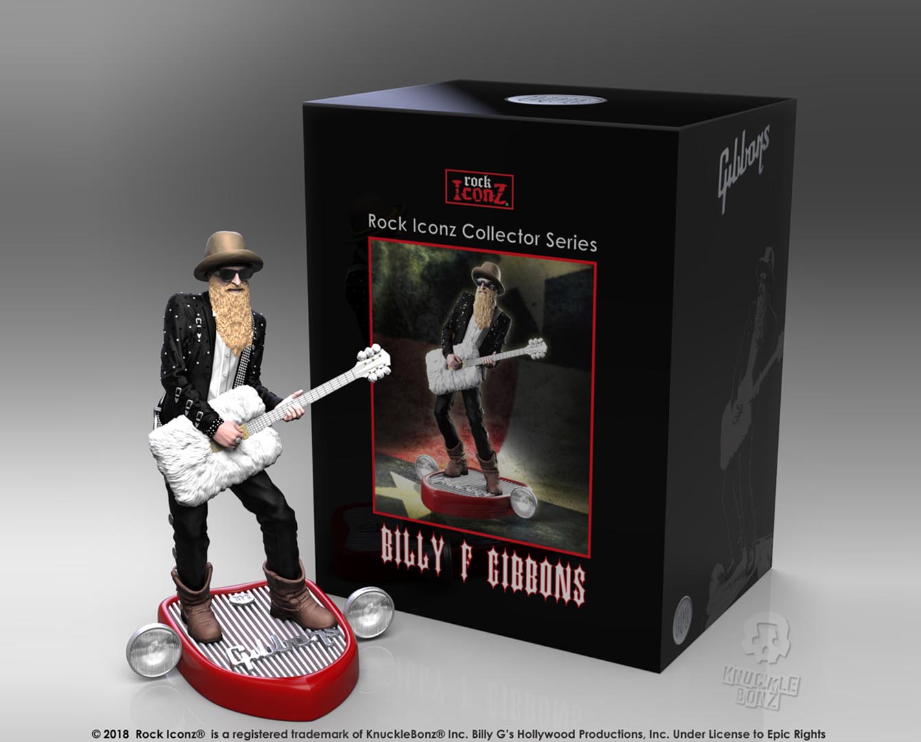 Billy F Gibbons KnuckleBonz Statue