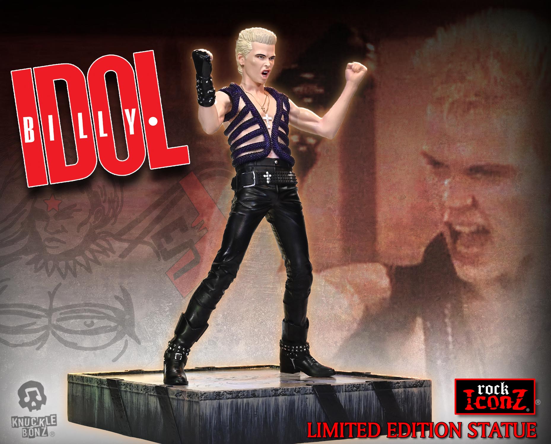 Billy Idol II KnuckleBonz Statue