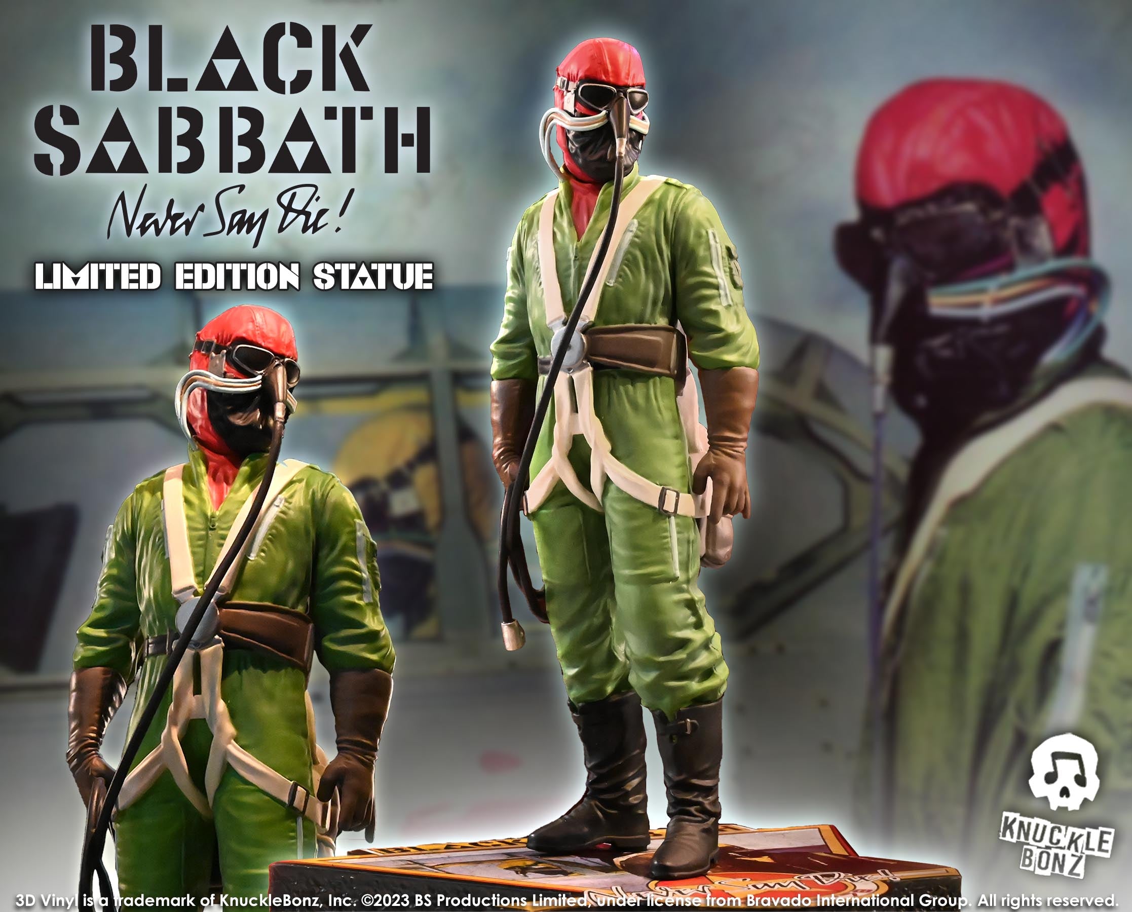 Black Sabbath Never Say Die Pilot KnuckleBonz Statue