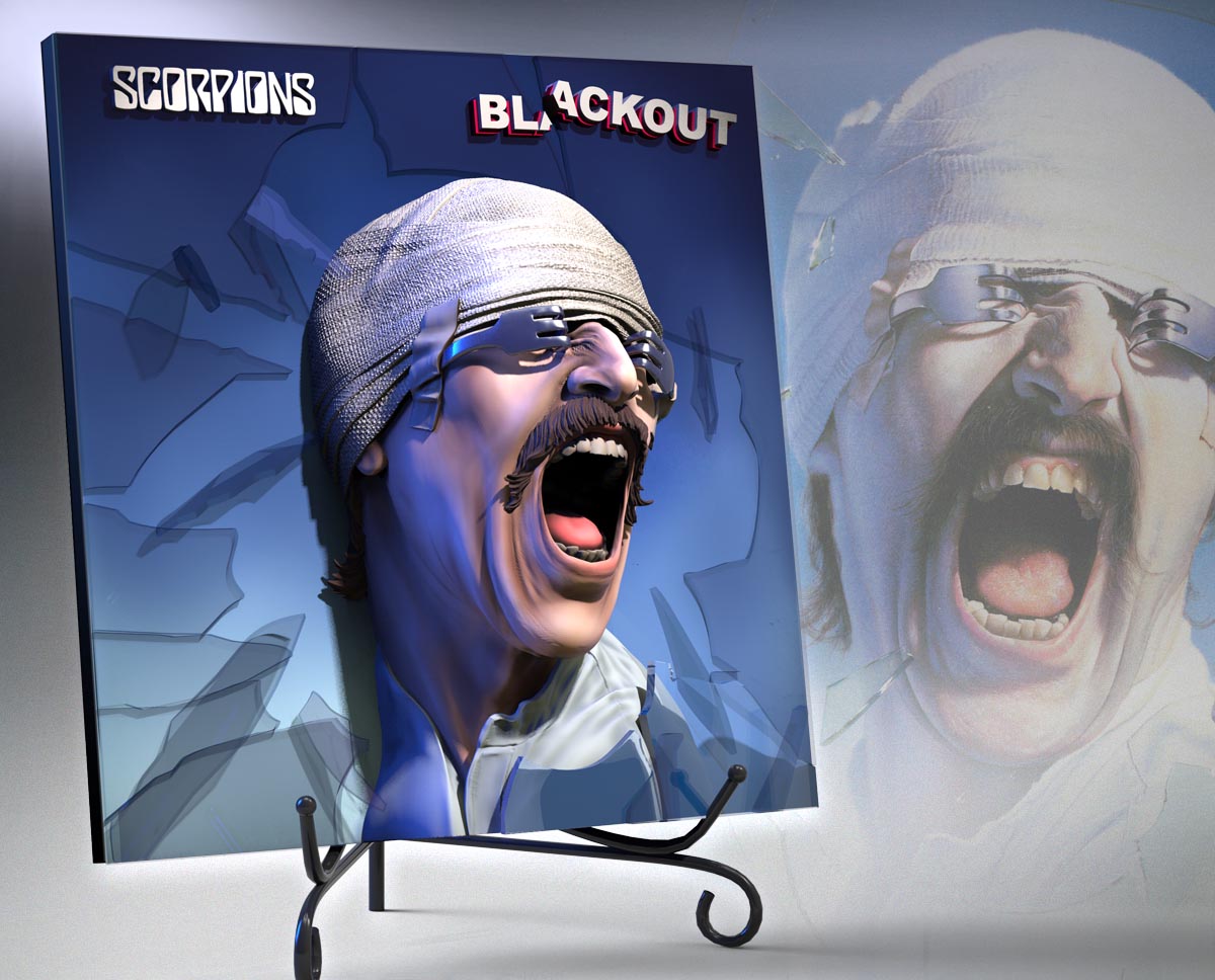 Scorpions Blackout KnuckleBonz Statue