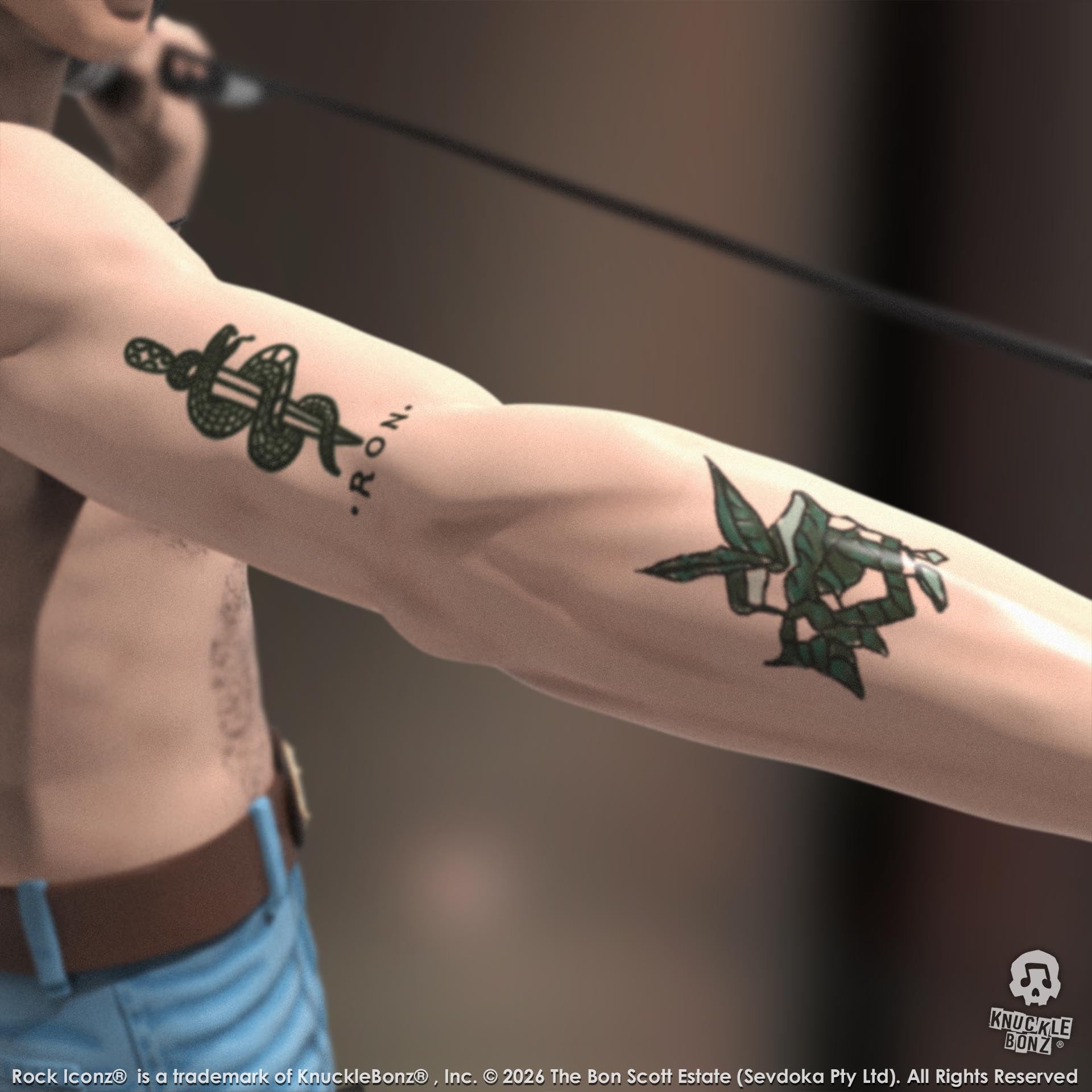 Bon Scott III KnuckleBonz Statue