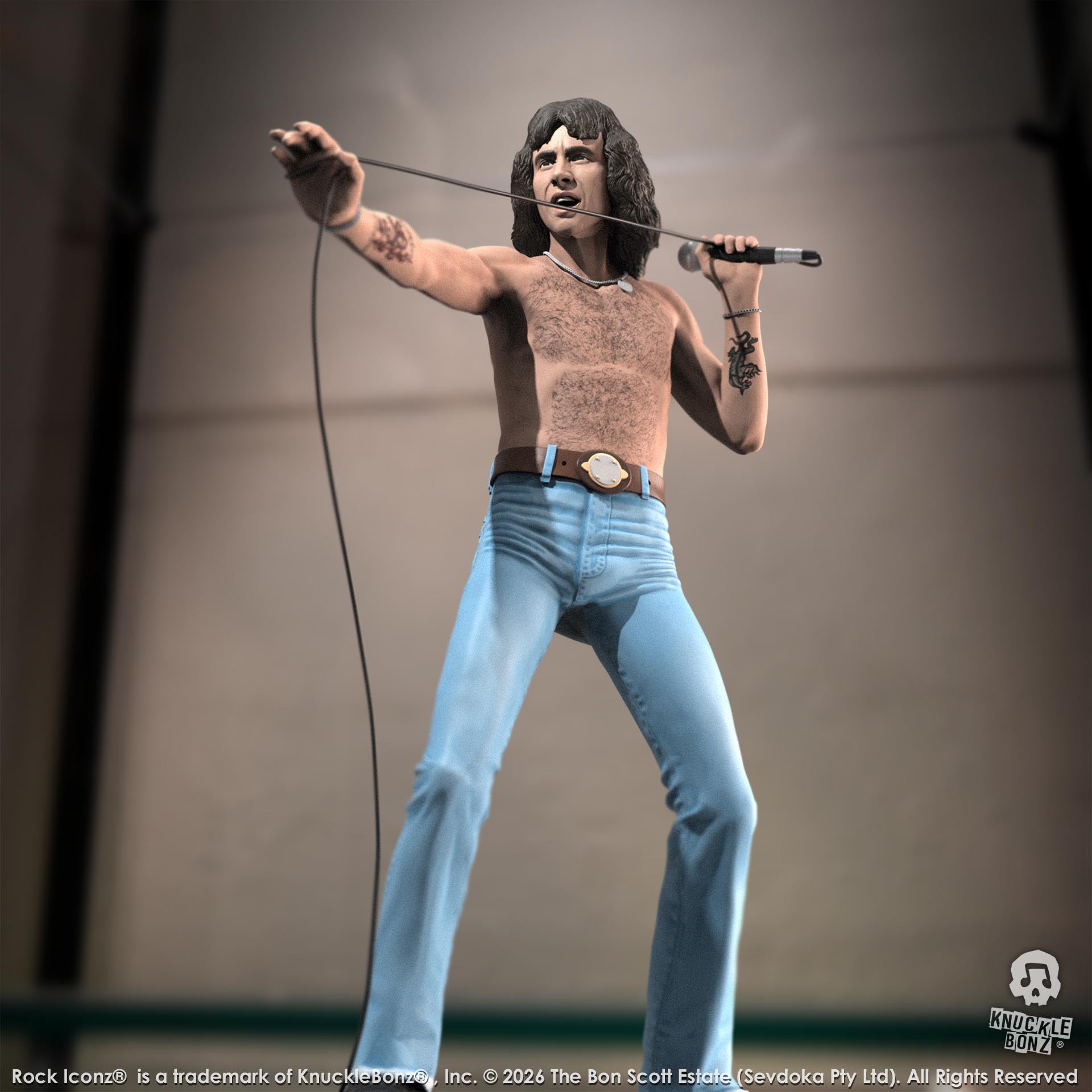 Bon Scott III KnuckleBonz Statue