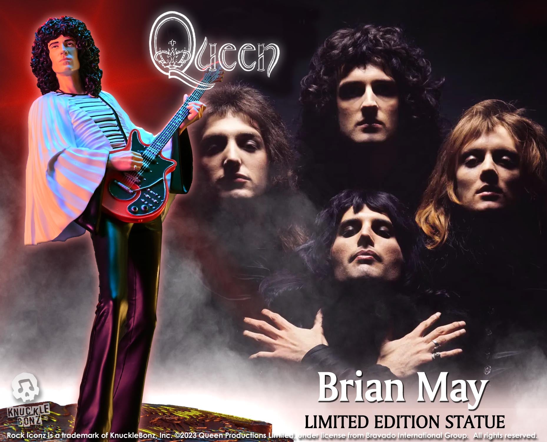Queen II Brian May KnuckleBonz Statue