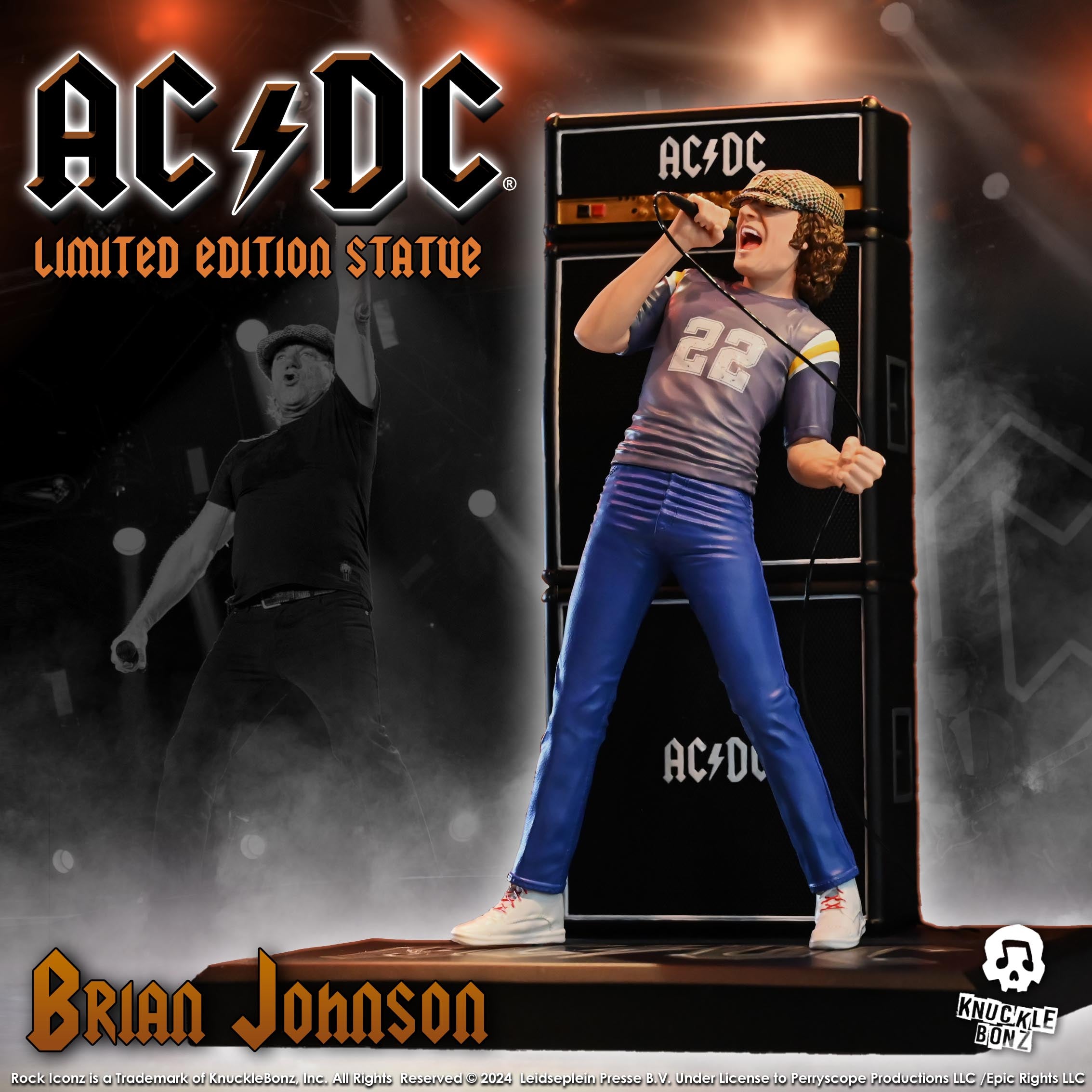 AC/DC Brian Johnson KnuckleBonz Statue