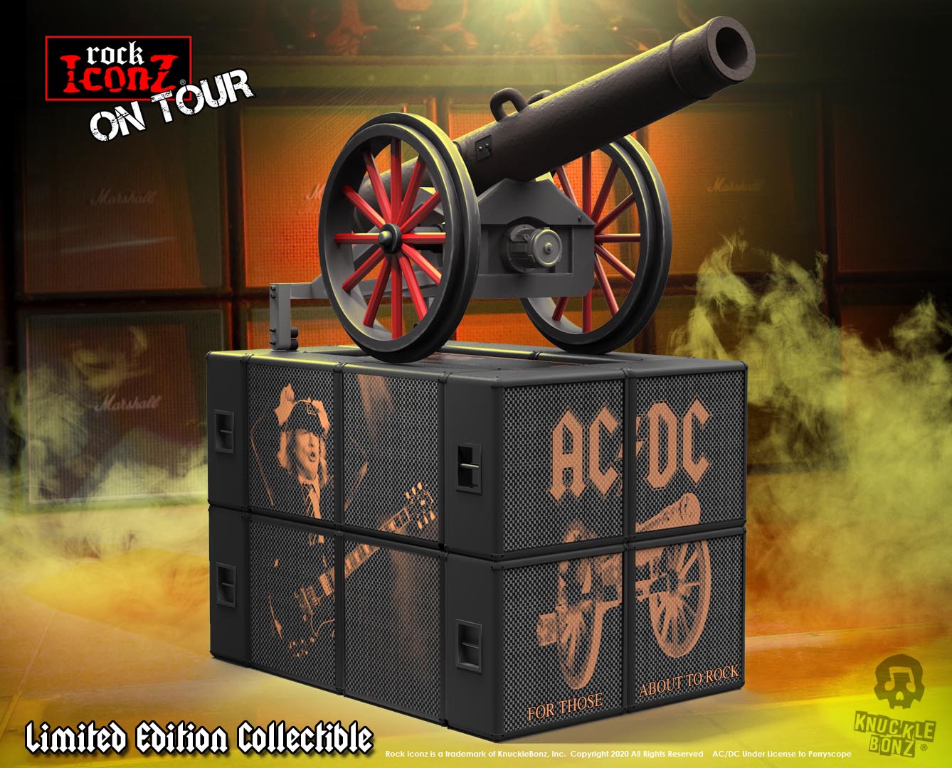 AC/DC Cannon KnuckleBonz Statue