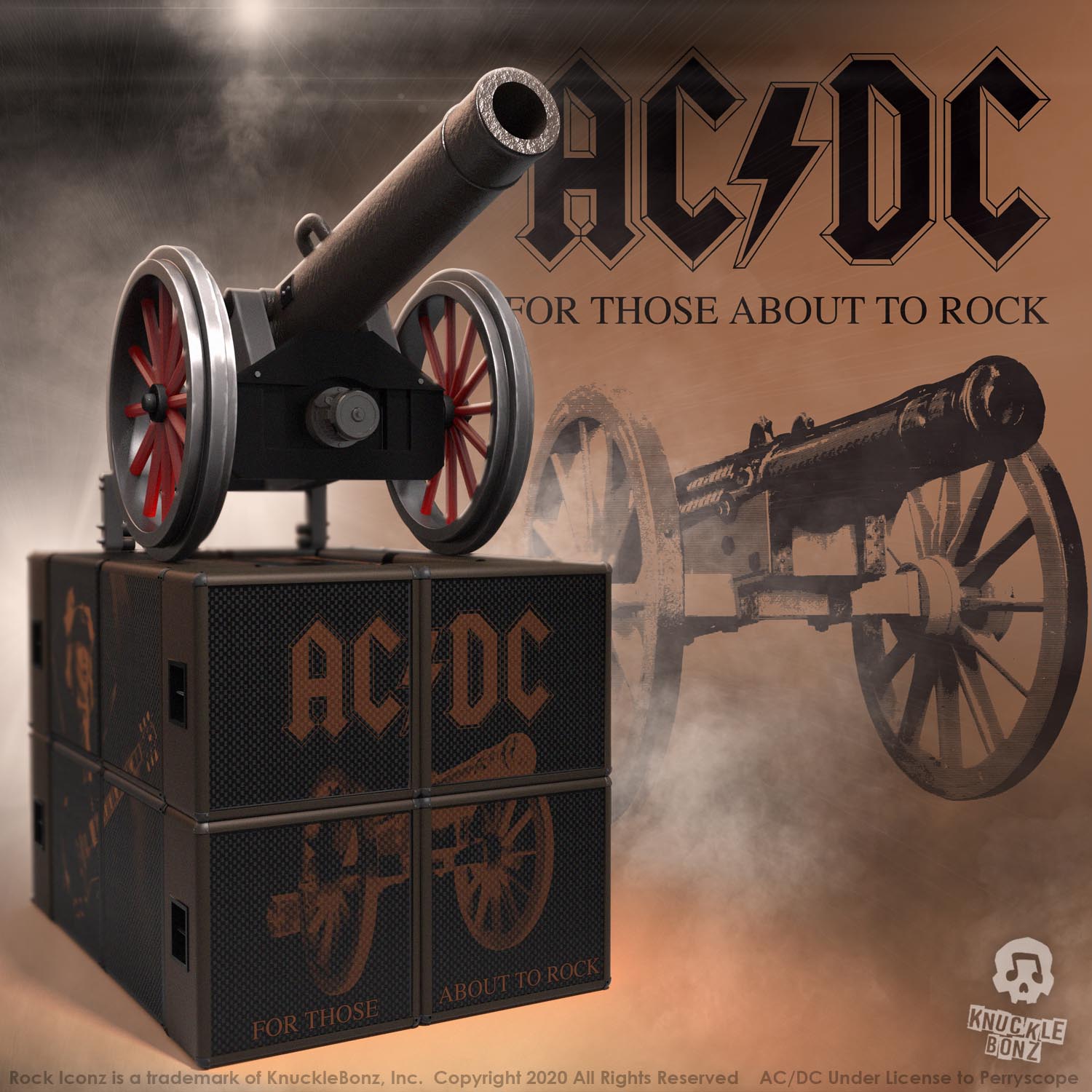 AC/DC Cannon KnuckleBonz Statue