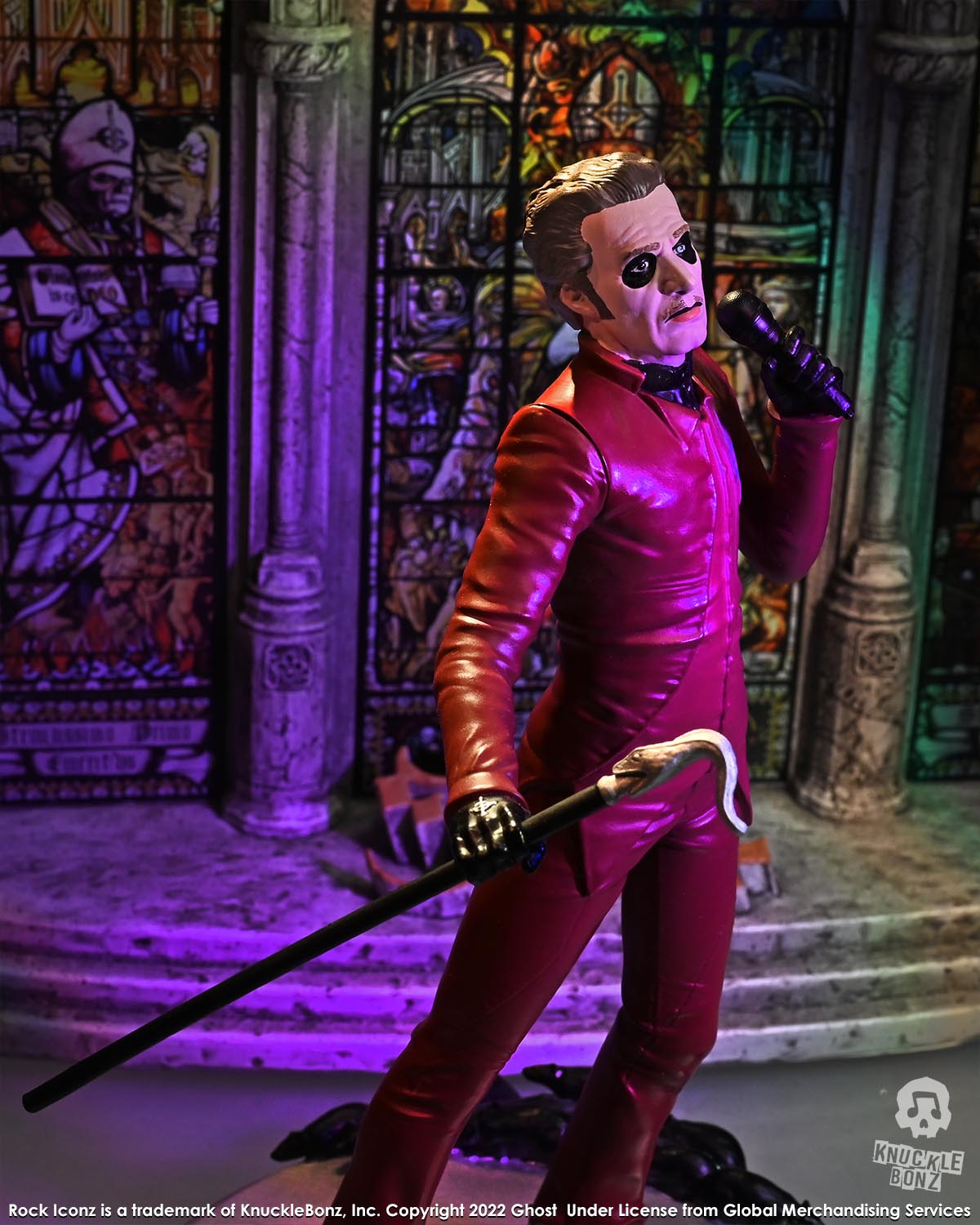 Ghost Cardinal Copia Red Tuxedo (Variant) KnuckleBonz Statue