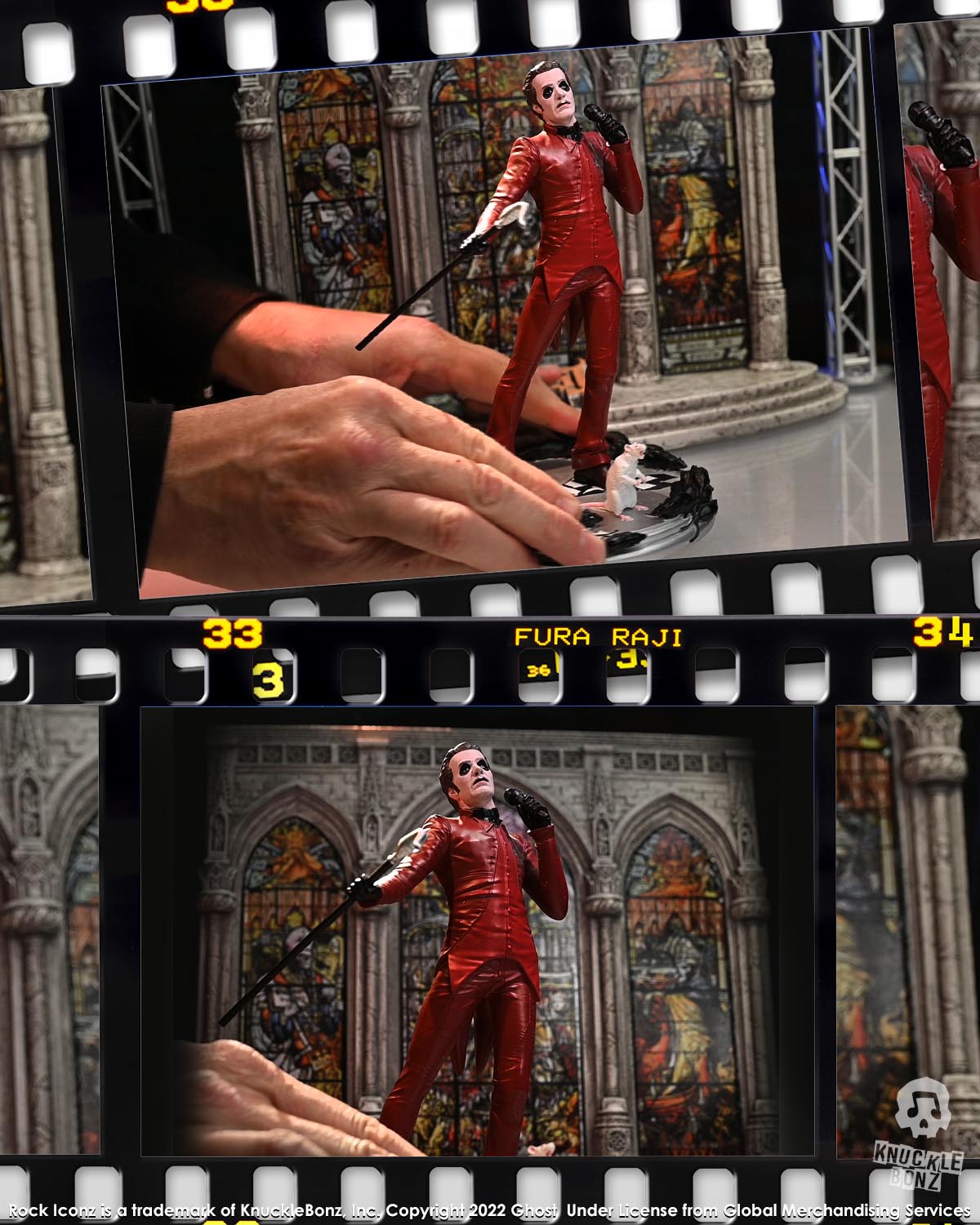 Ghost Cardinal Copia Red Tuxedo (Variant) KnuckleBonz Statue