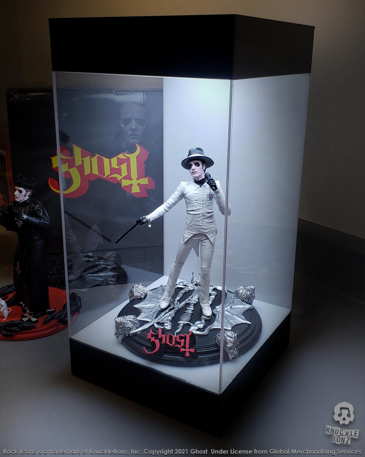 Ghost Cardinal Copia White Tuxedo (Variant) KnuckleBonz Statue