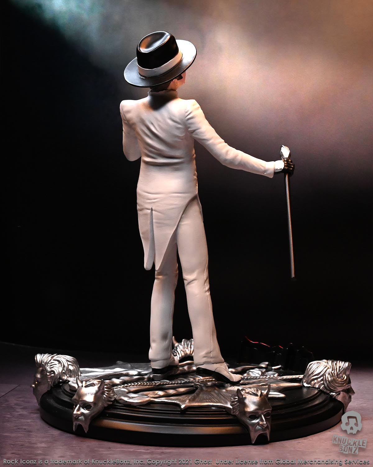 Ghost Cardinal Copia White Tuxedo (Variant) KnuckleBonz Statue