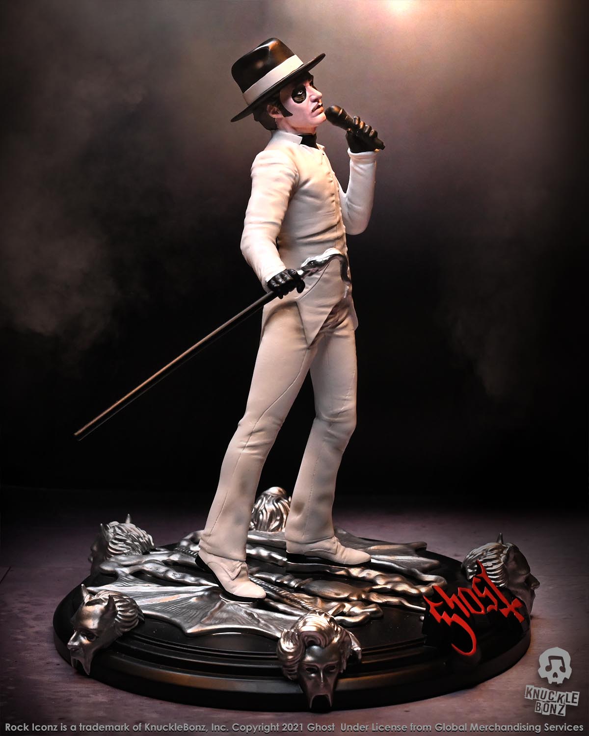 Ghost Cardinal Copia White Tuxedo (Variant) KnuckleBonz Statue