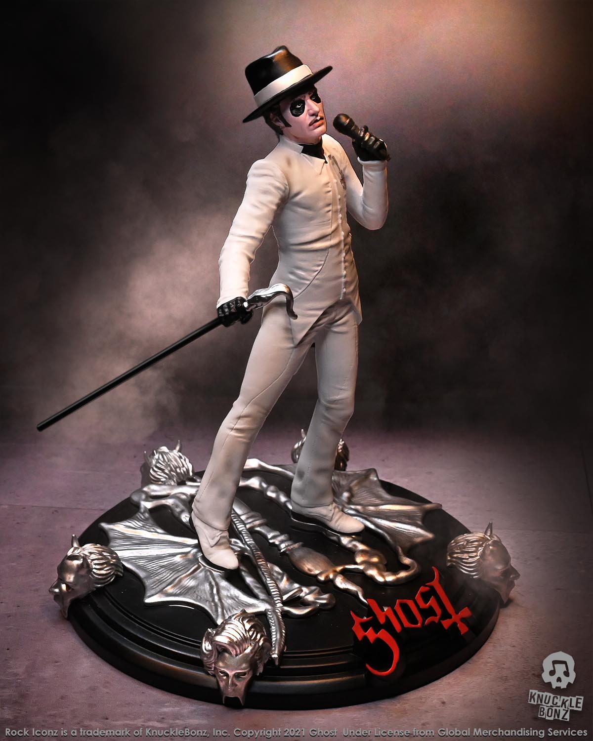 Ghost Cardinal Copia White Tuxedo (Variant) KnuckleBonz Statue