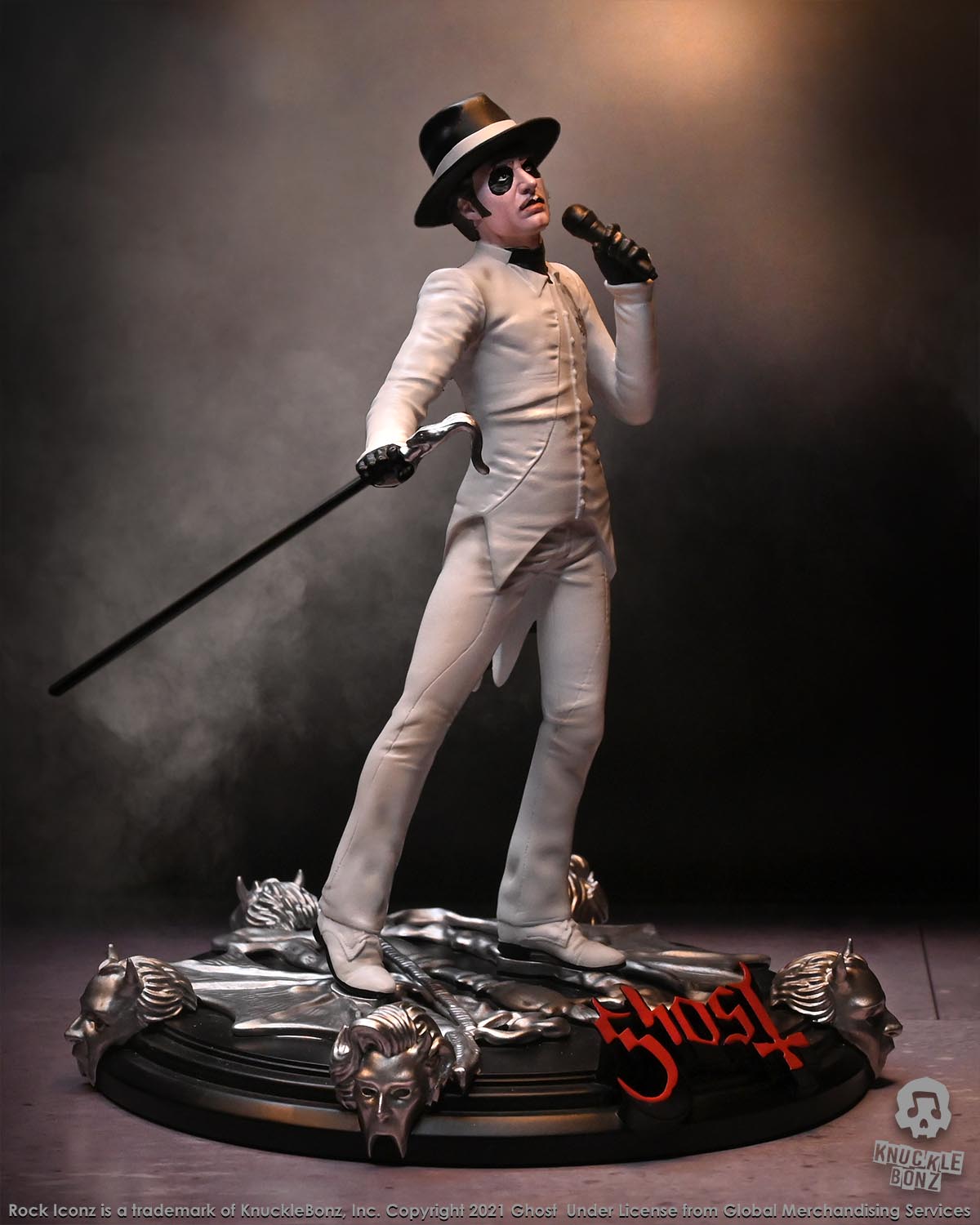Ghost Cardinal Copia White Tuxedo (Variant) KnuckleBonz Statue