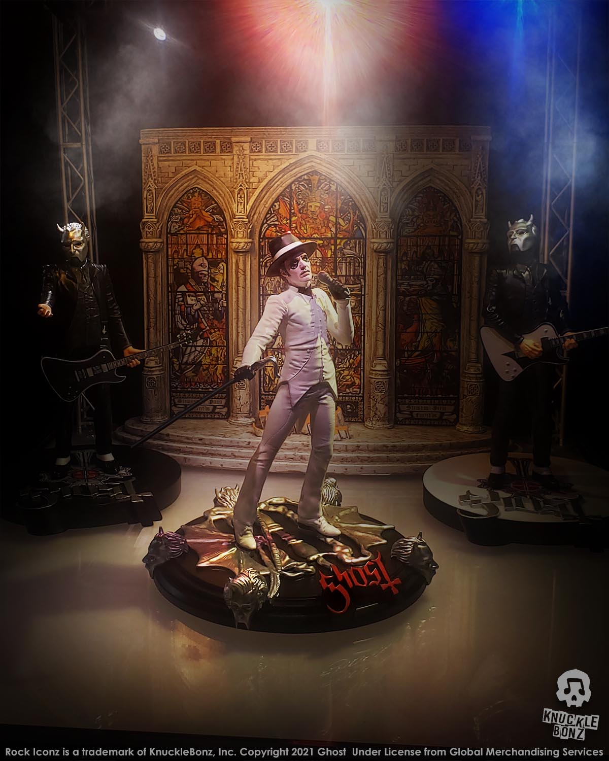 Ghost Cardinal Copia White Tuxedo (Variant) KnuckleBonz Statue