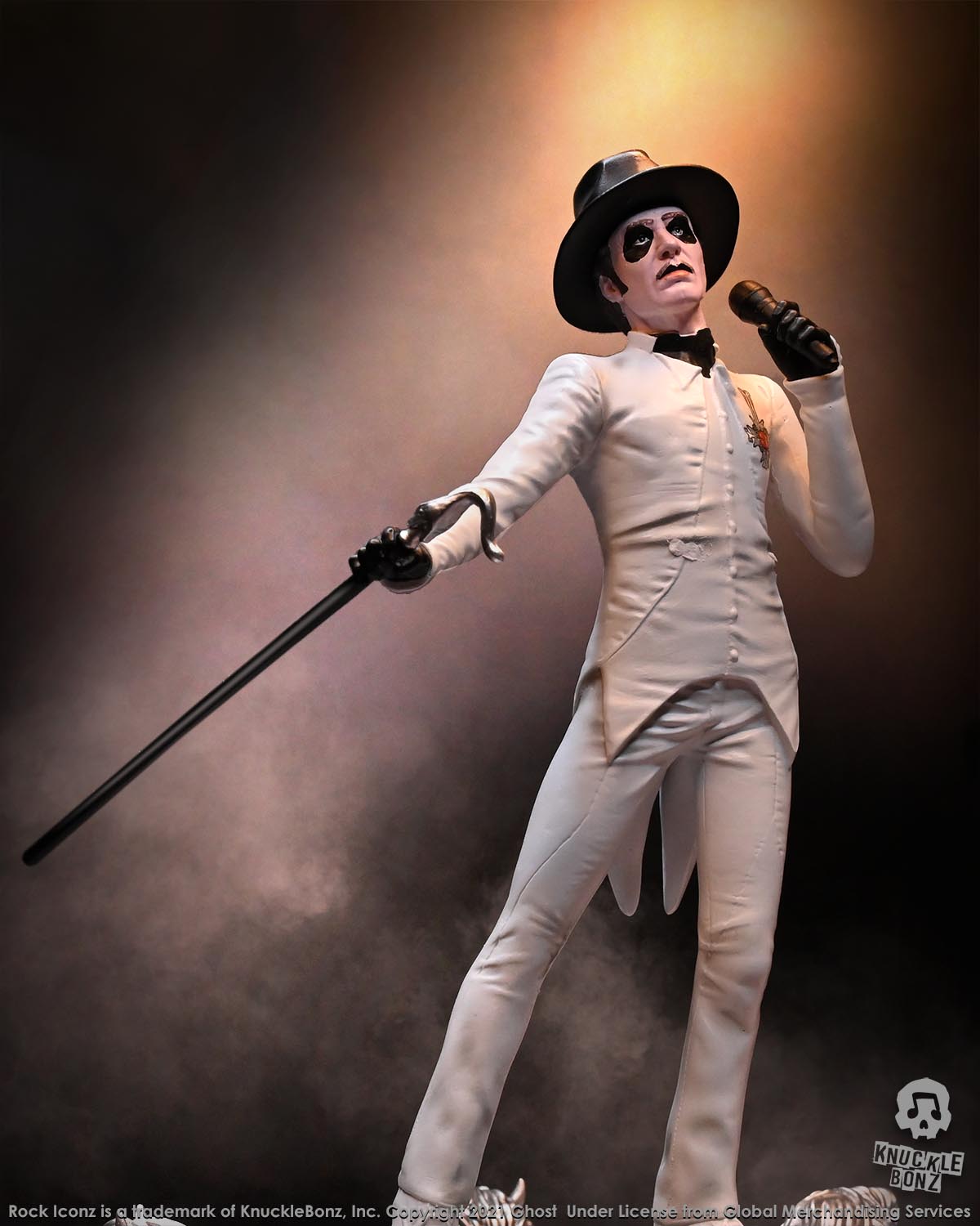 Ghost Cardinal Copia White Tuxedo (Variant) KnuckleBonz Statue