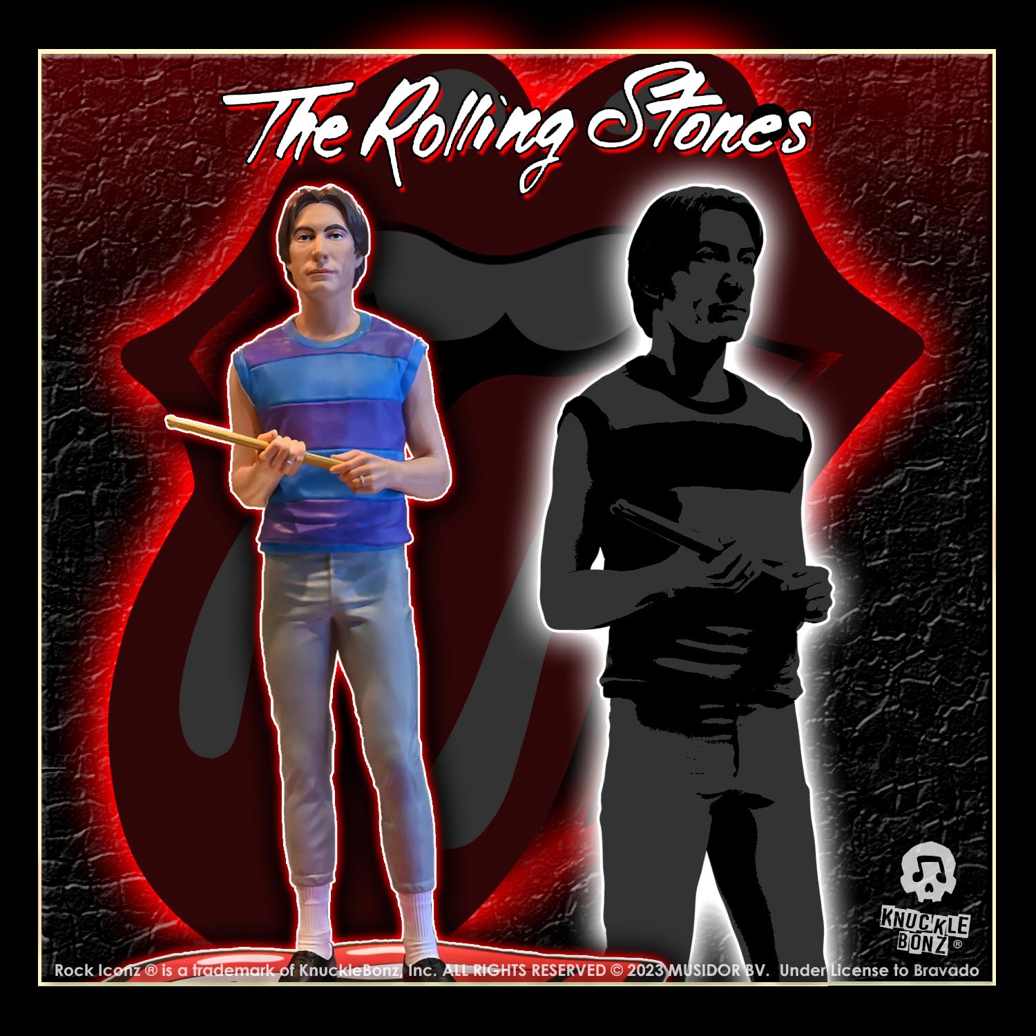 Rolling Stones Charlie Watts KnuckleBonz Statue