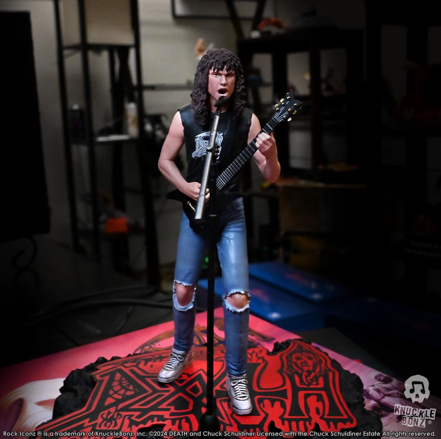 Death Chuck Schuldiner II KnuckleBonz Statue