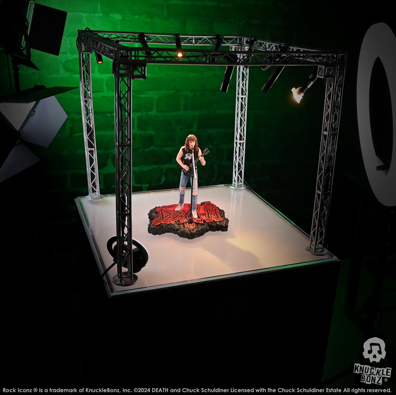Death Chuck Schuldiner II KnuckleBonz Statue