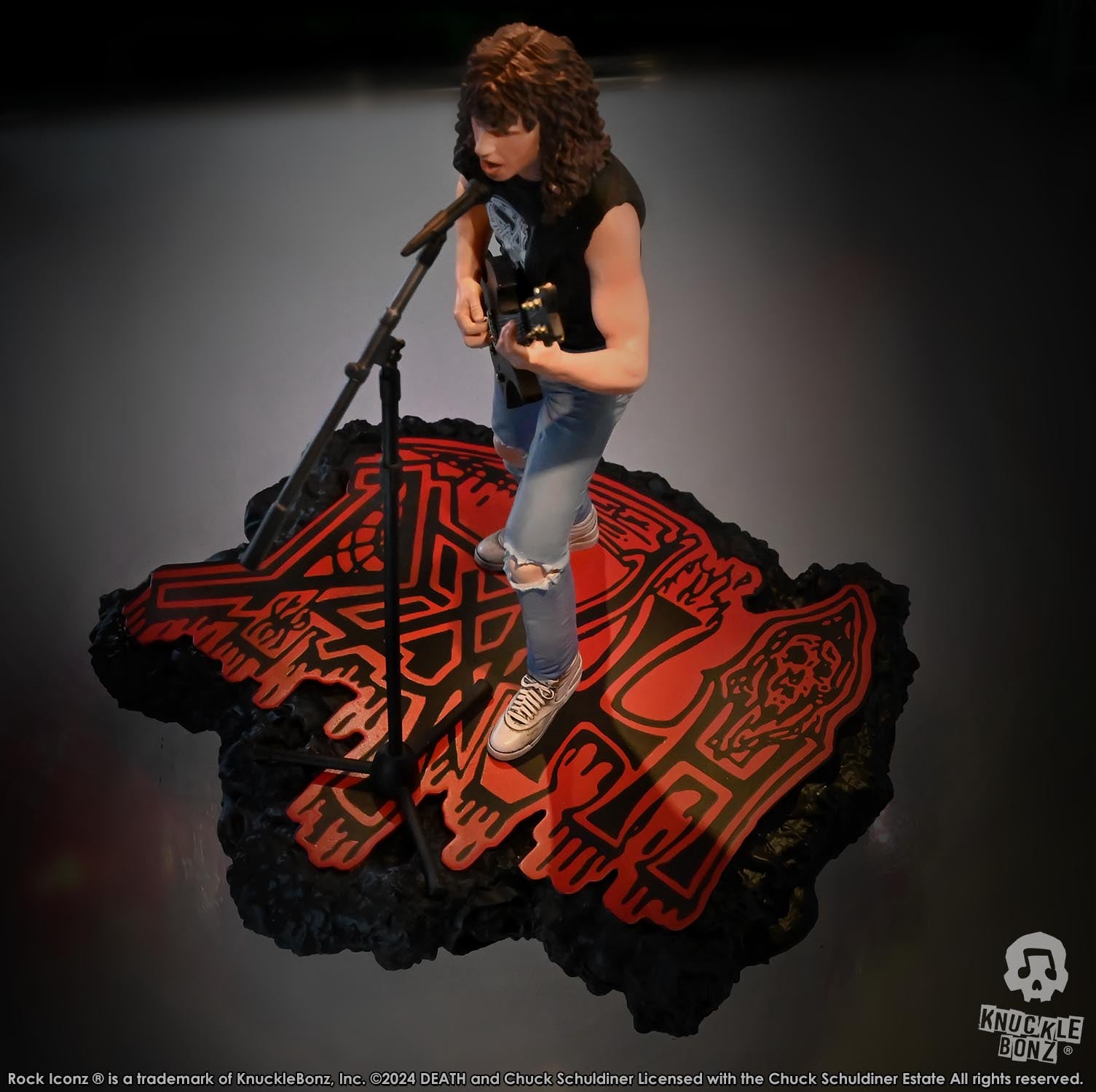 Death Chuck Schuldiner II KnuckleBonz Statue