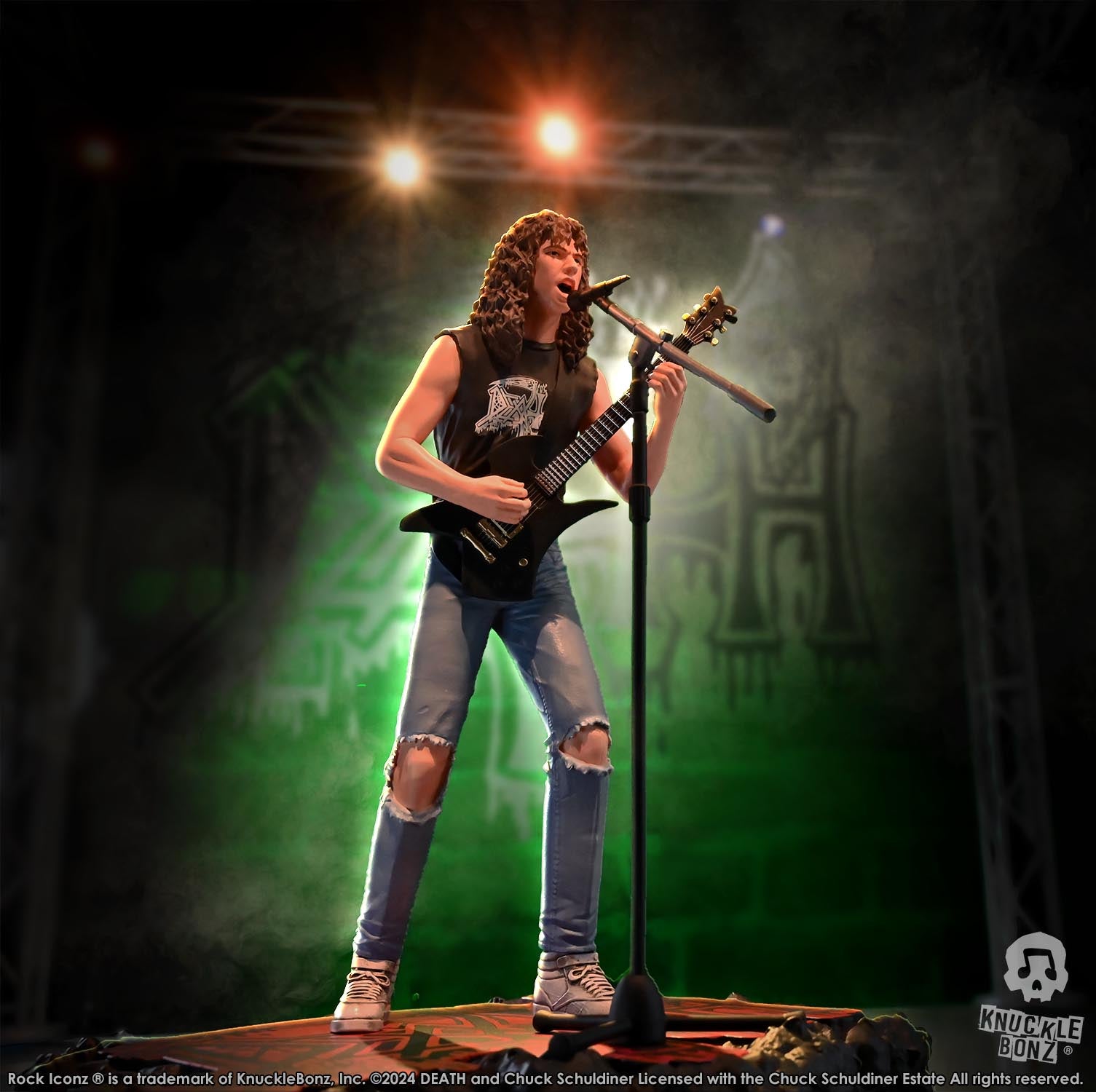 Death Chuck Schuldiner II KnuckleBonz Statue