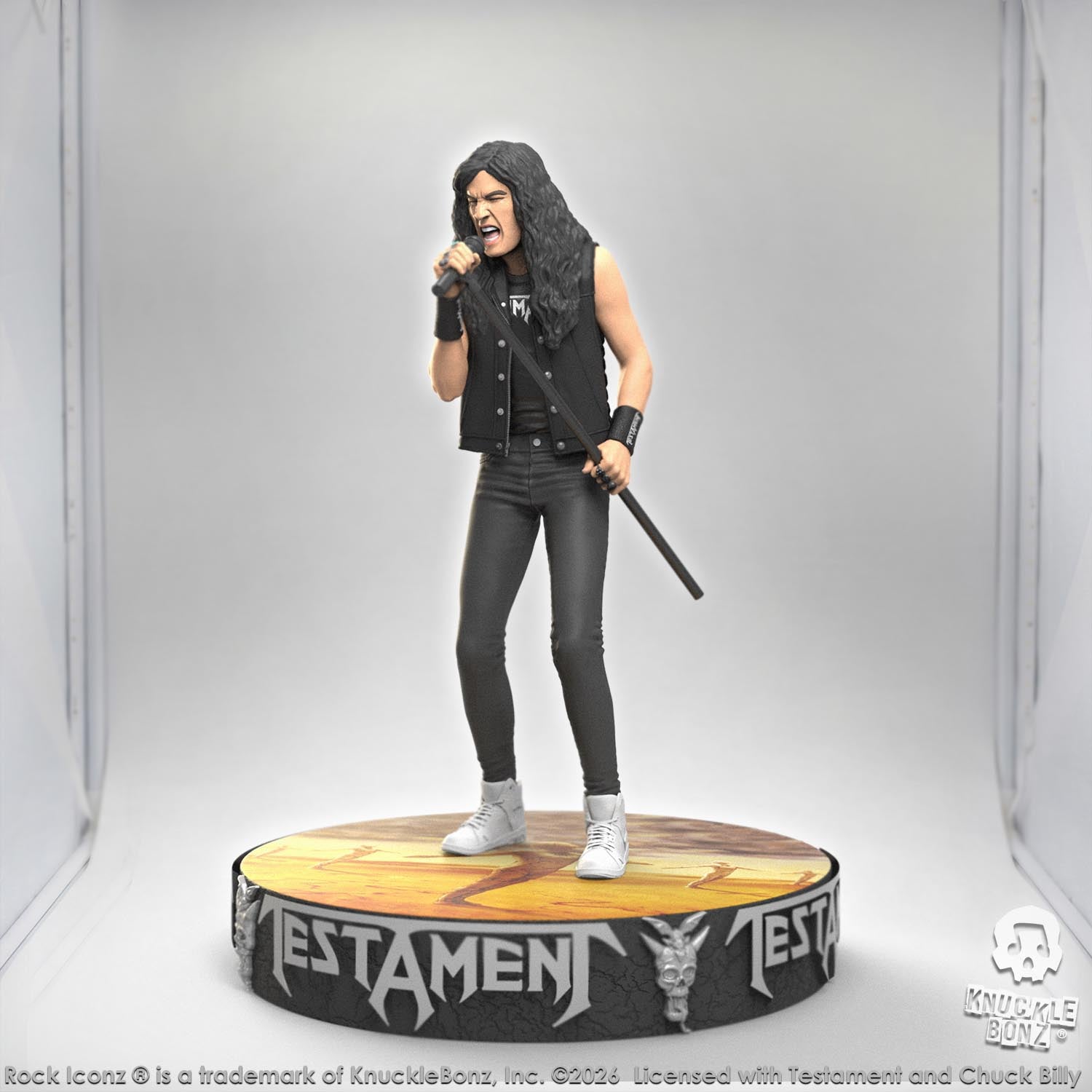 Testament Chuck Billy KnuckleBonz Statue