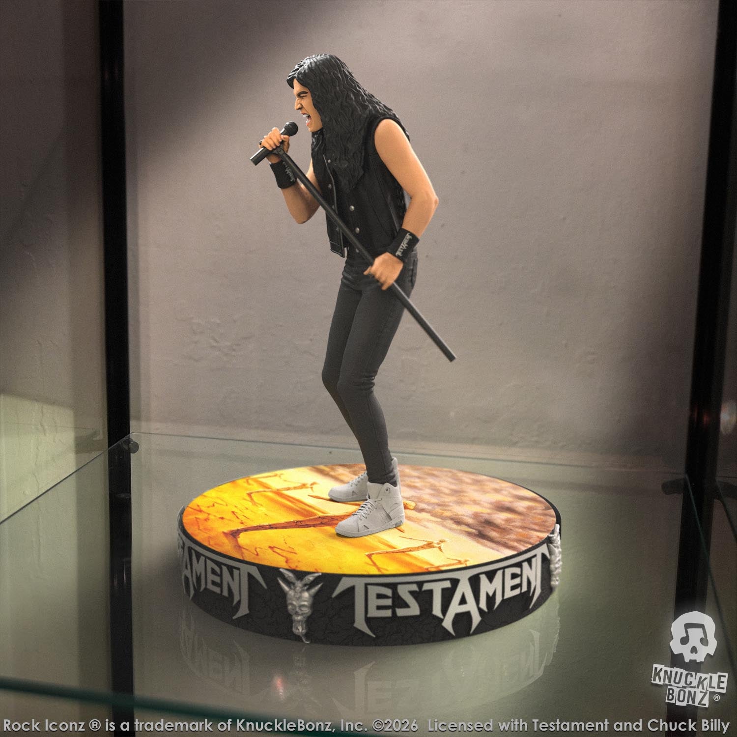 Testament Chuck Billy KnuckleBonz Statue