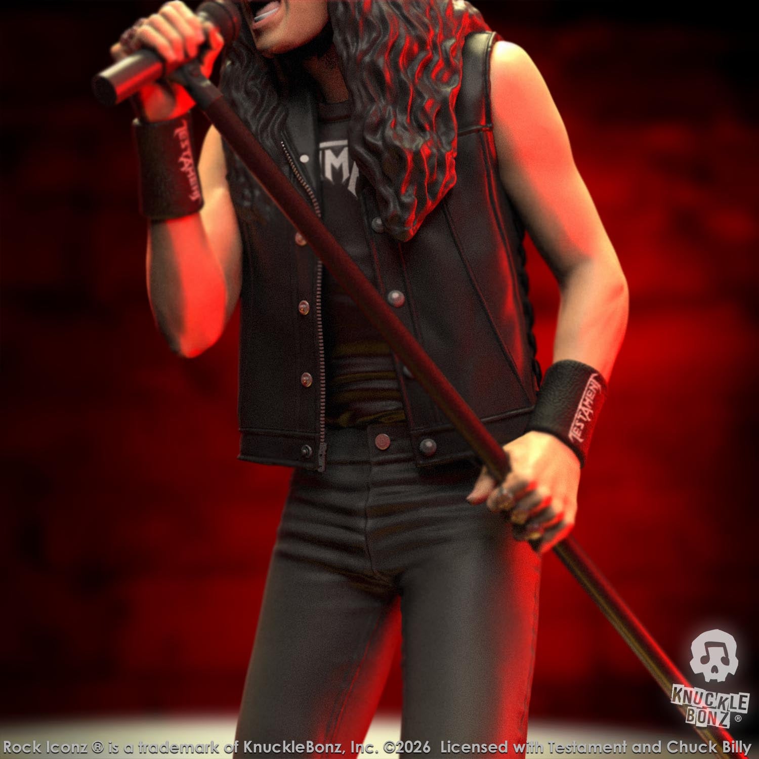 Testament Chuck Billy KnuckleBonz Statue