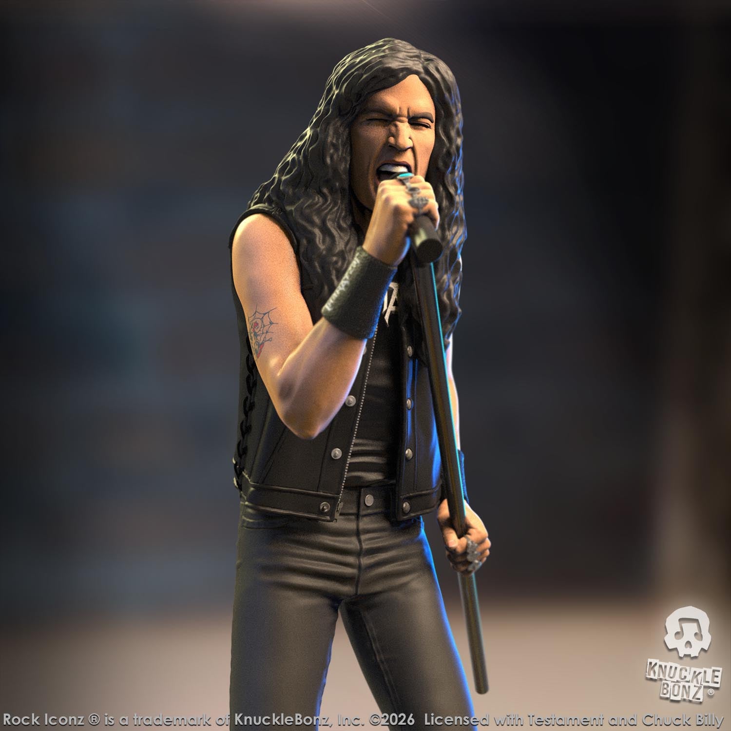 Testament Chuck Billy KnuckleBonz Statue